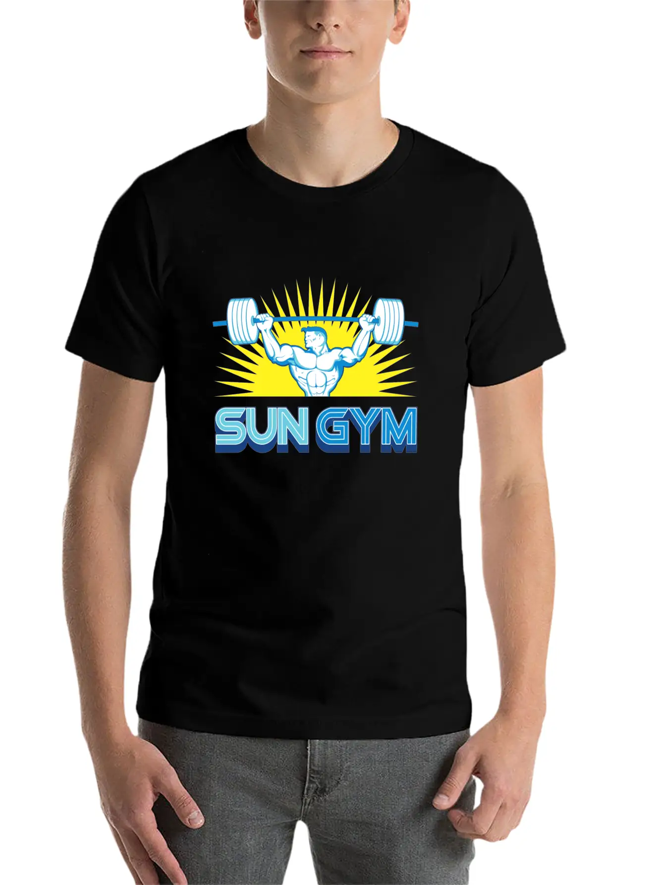 Sun Gym Comfortable Minimalist Graphic Tee – Summer Style Essential