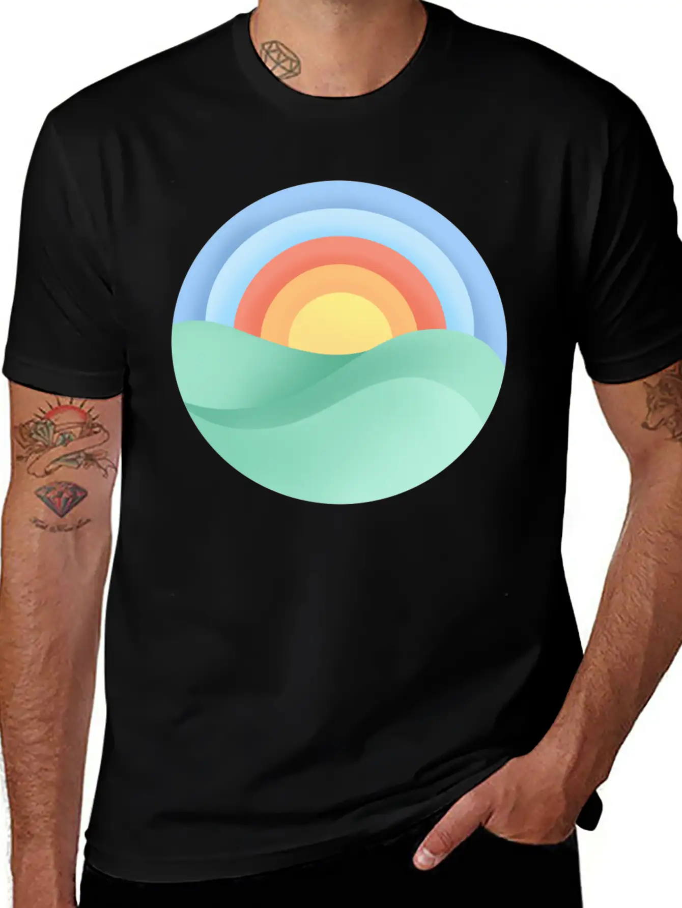 Sun Is Shining Modern Fit Casual T-Shirt ��� Clean And Versatile Design
