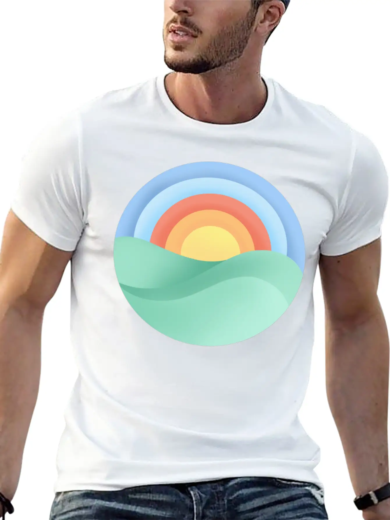 Sun Is Shining Modern Fit Casual T-Shirt ��� Clean And Versatile Design