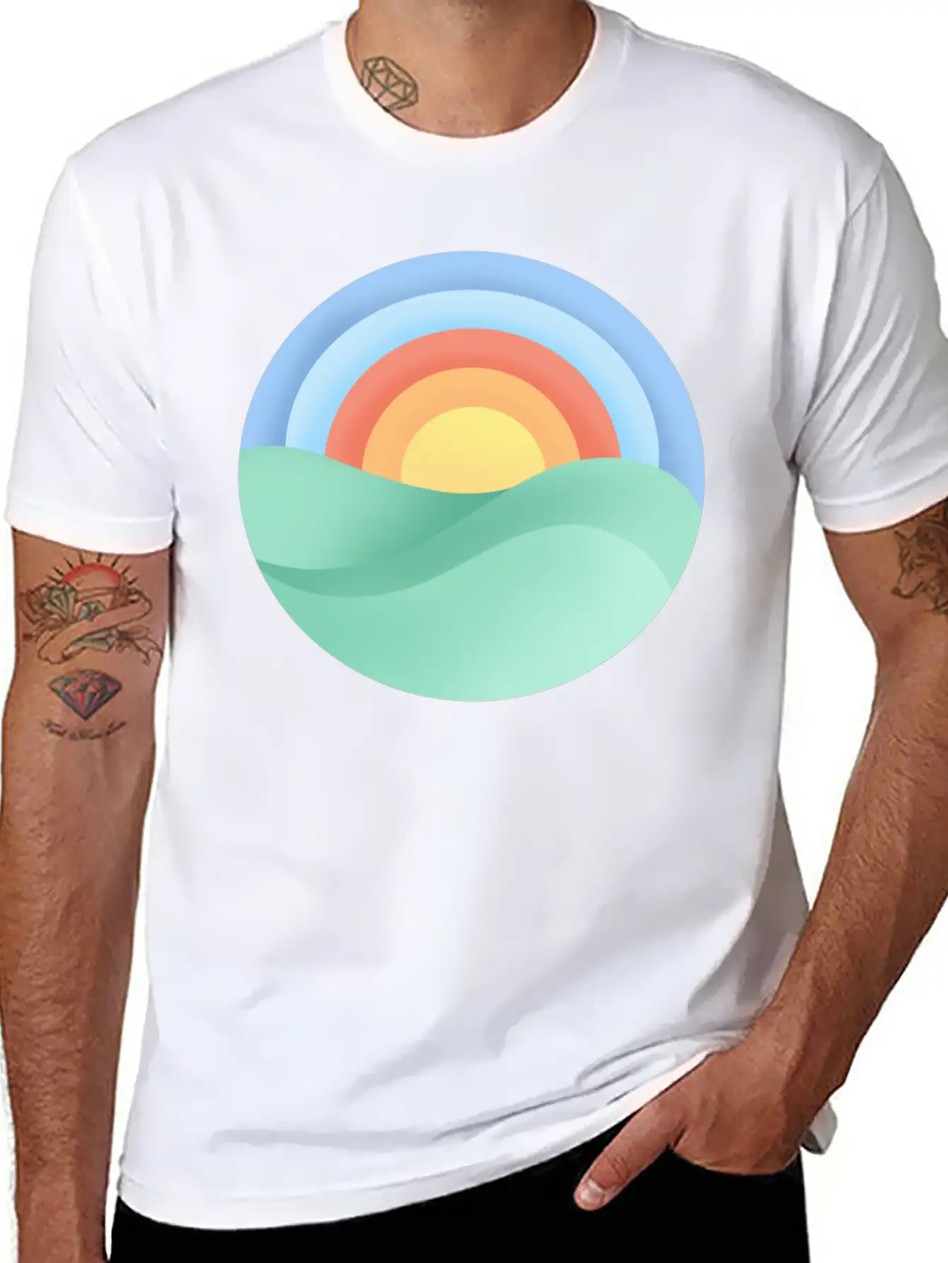 Sun Is Shining Modern Fit Casual T-Shirt ��� Clean And Versatile Design