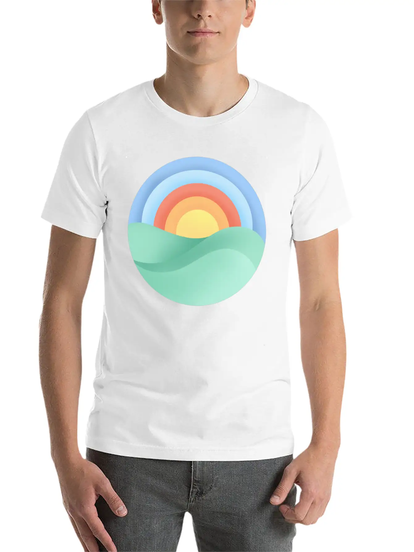 Sun Is Shining Modern Fit Casual T-Shirt ��� Clean And Versatile Design