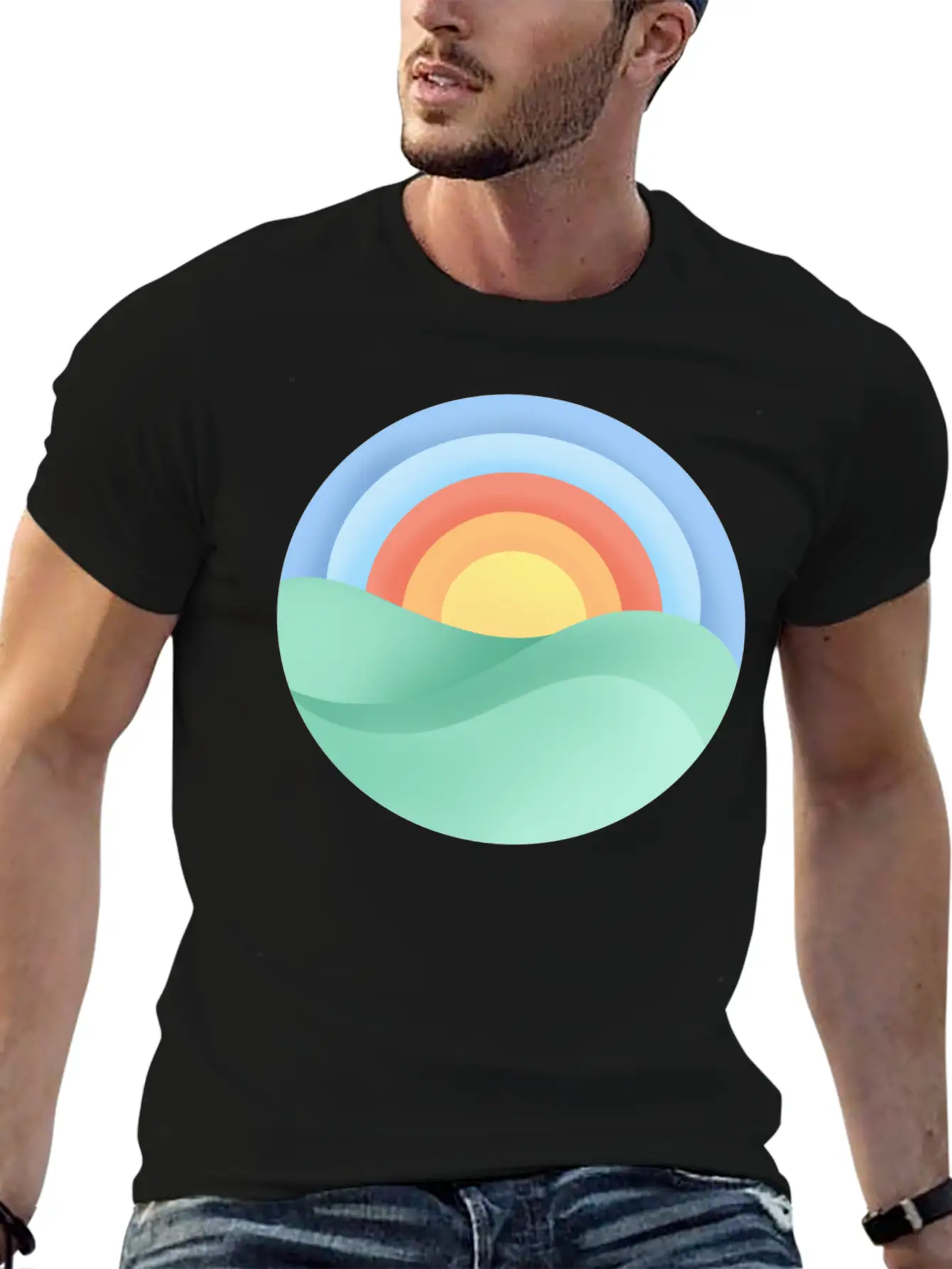 Sun Is Shining Modern Fit Casual T-Shirt ��� Clean And Versatile Design