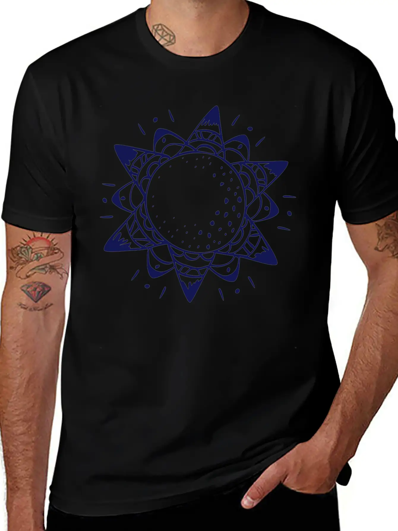 Sun Lightweight Cotton T-Shirt – Daily Comfort Graphic Shirt