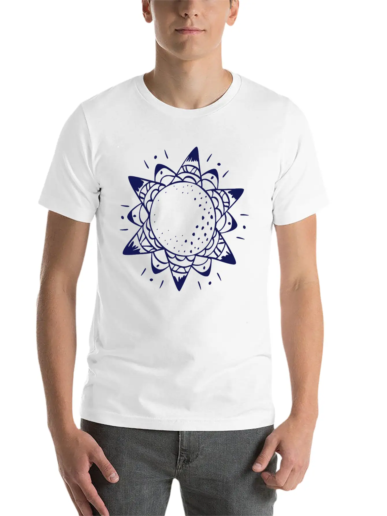 Sun Lightweight Cotton T-Shirt – Daily Comfort Graphic Shirt