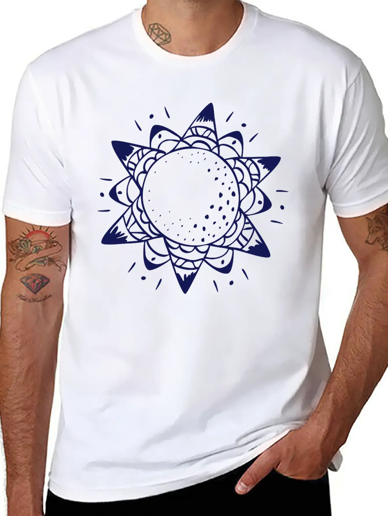 Sun Lightweight Cotton T-Shirt – Daily Comfort Graphic Shirt