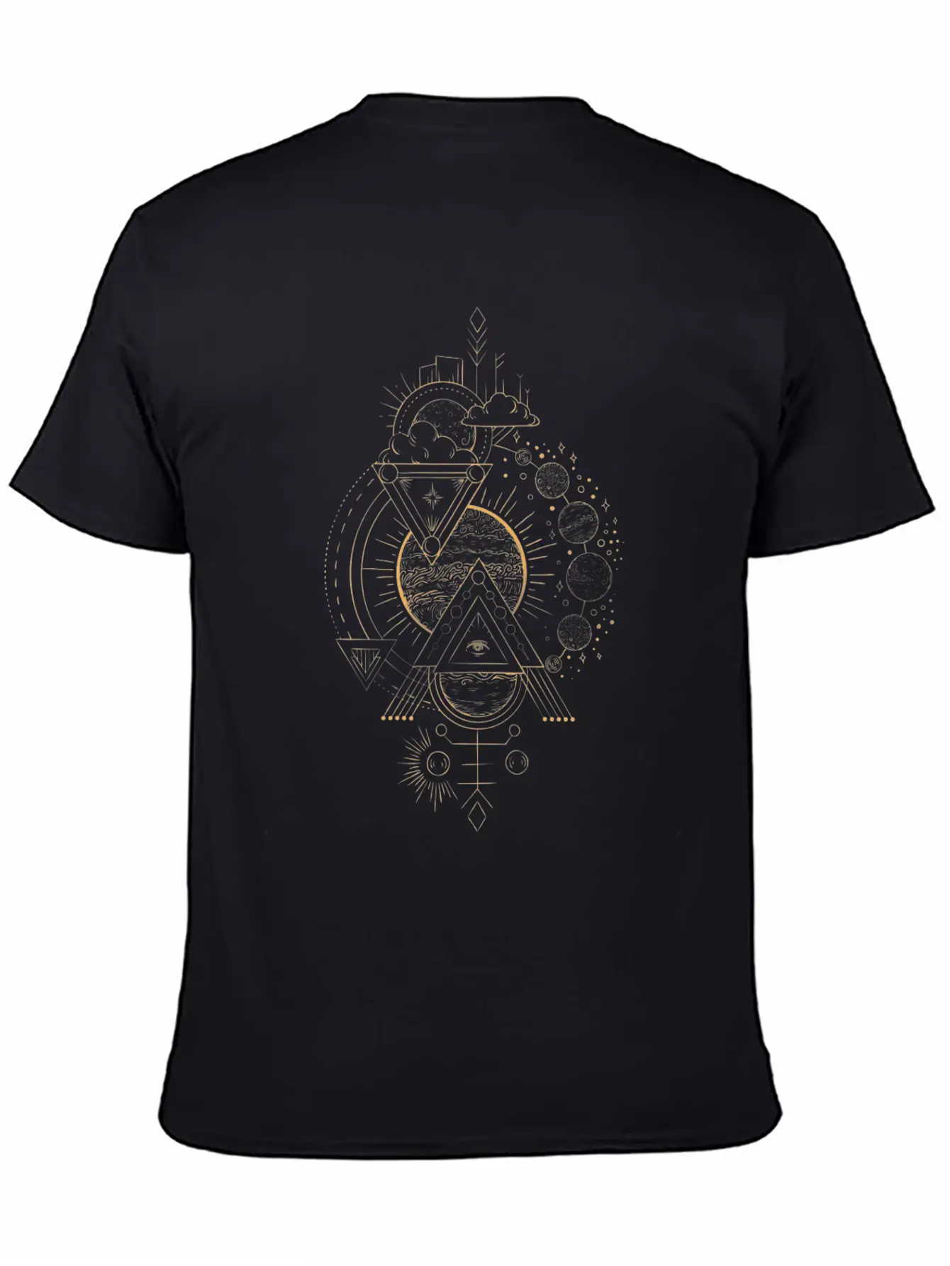 Sun Moon Eye Mystic Basic Graphic T-Shirt – Daily Comfort In Soft Cotton