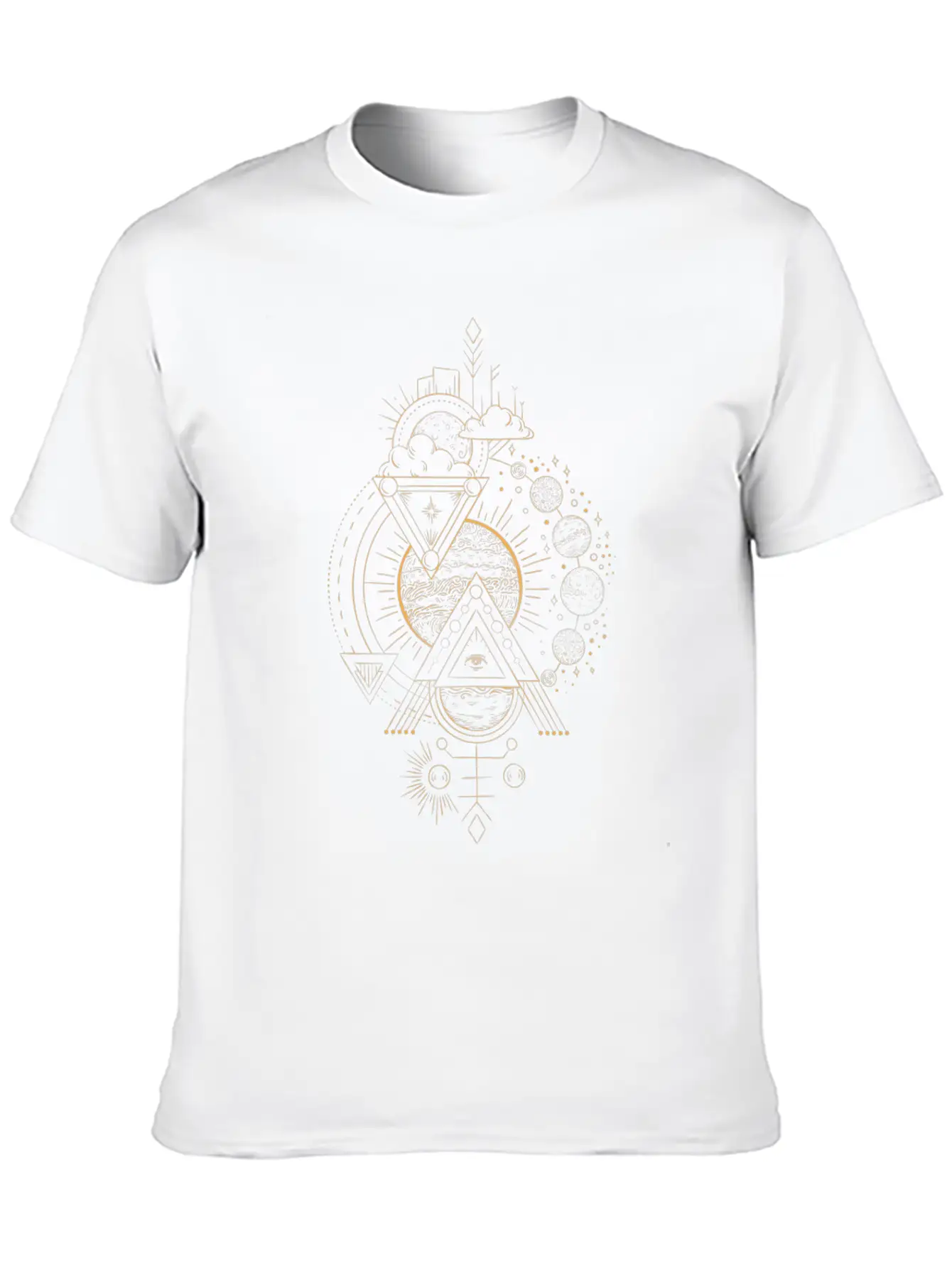 Sun Moon Eye Mystic Basic Graphic T-Shirt – Daily Comfort In Soft Cotton