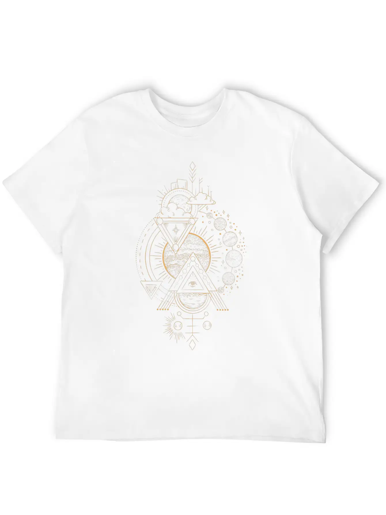 Sun Moon Eye Mystic Basic Graphic T-Shirt – Daily Comfort In Soft Cotton