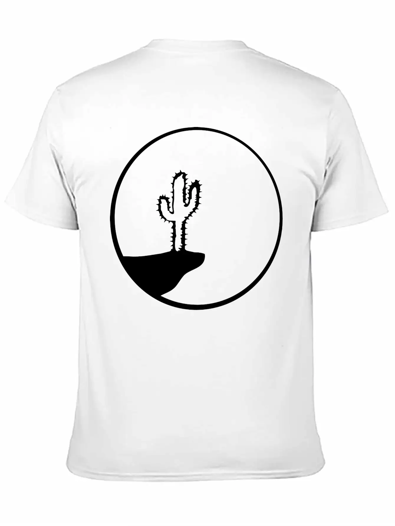 Sun Night Moon Cliff Mountainside Werewolf Cactus Unisex Casual T-Shirt – Clean Design For Daily Comfort