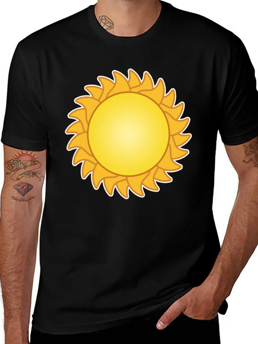 Sun Sol Sunset Sundown Sunbeams Sunshine Sunflower Lightweight Cotton T-Shirt – Daily Comfort Graphic Shirt