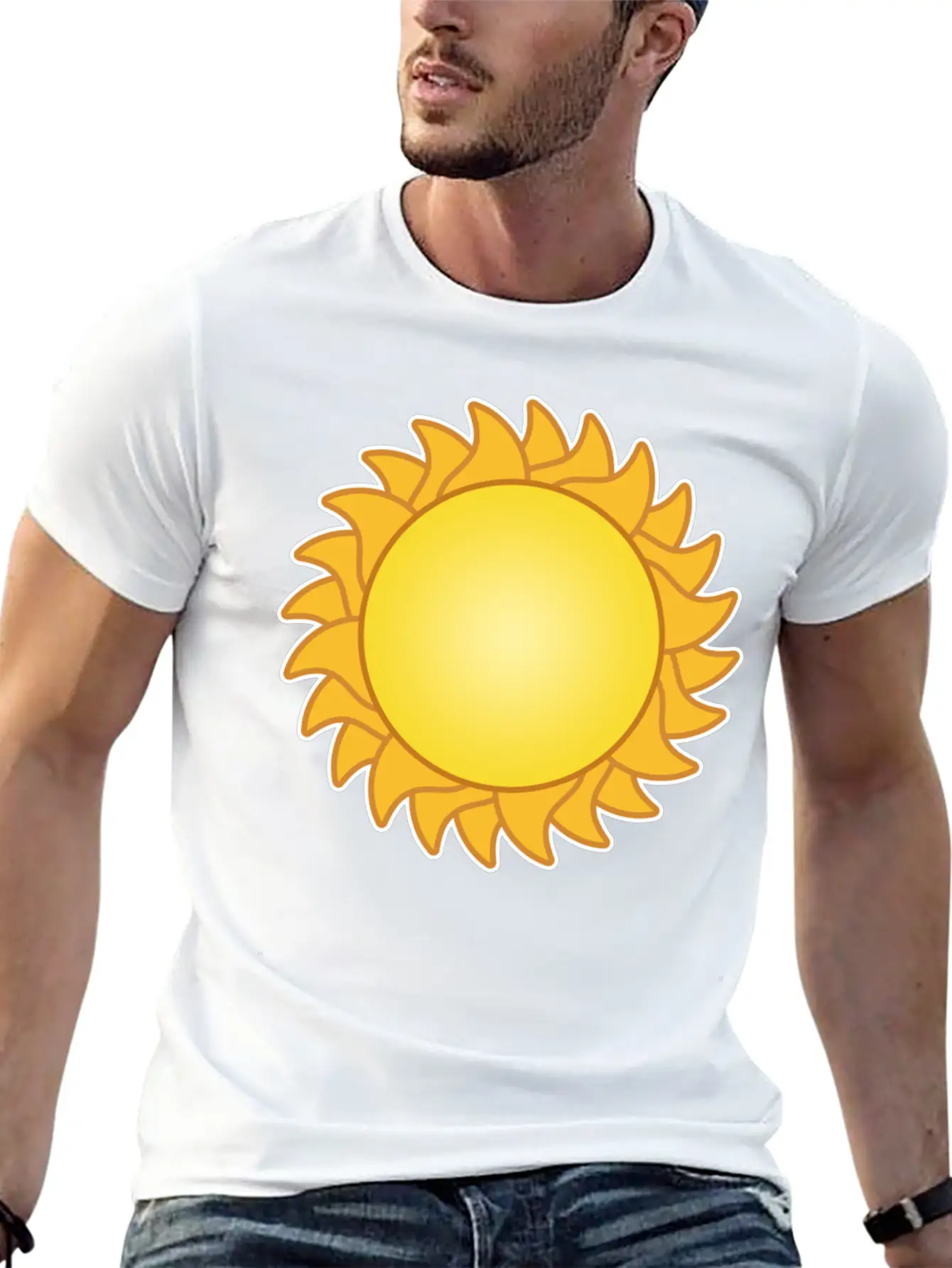 Sun Sol Sunset Sundown Sunbeams Sunshine Sunflower Lightweight Cotton T-Shirt – Daily Comfort Graphic Shirt