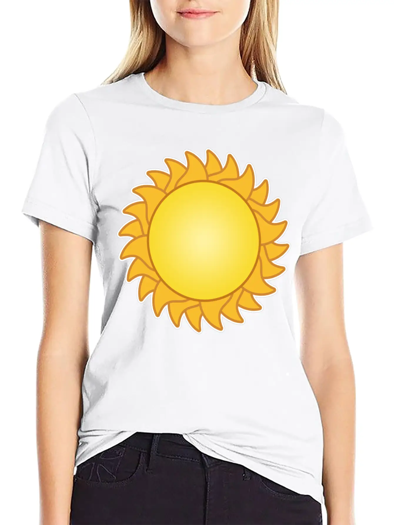 Sun Sol Sunset Sundown Sunbeams Sunshine Sunflower Lightweight Cotton T-Shirt – Daily Comfort Graphic Shirt