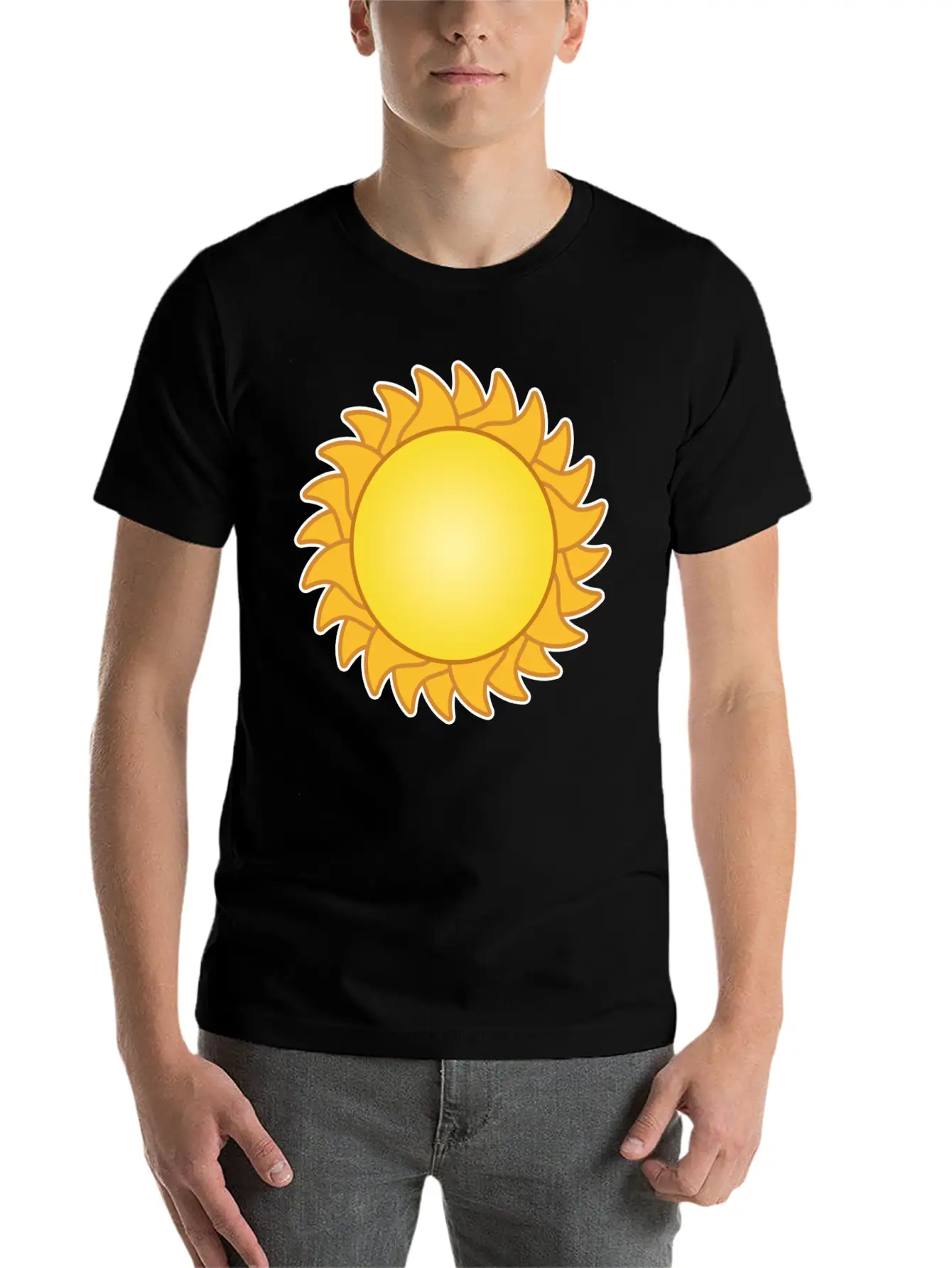 Sun Sol Sunset Sundown Sunbeams Sunshine Sunflower Lightweight Cotton T-Shirt – Daily Comfort Graphic Shirt