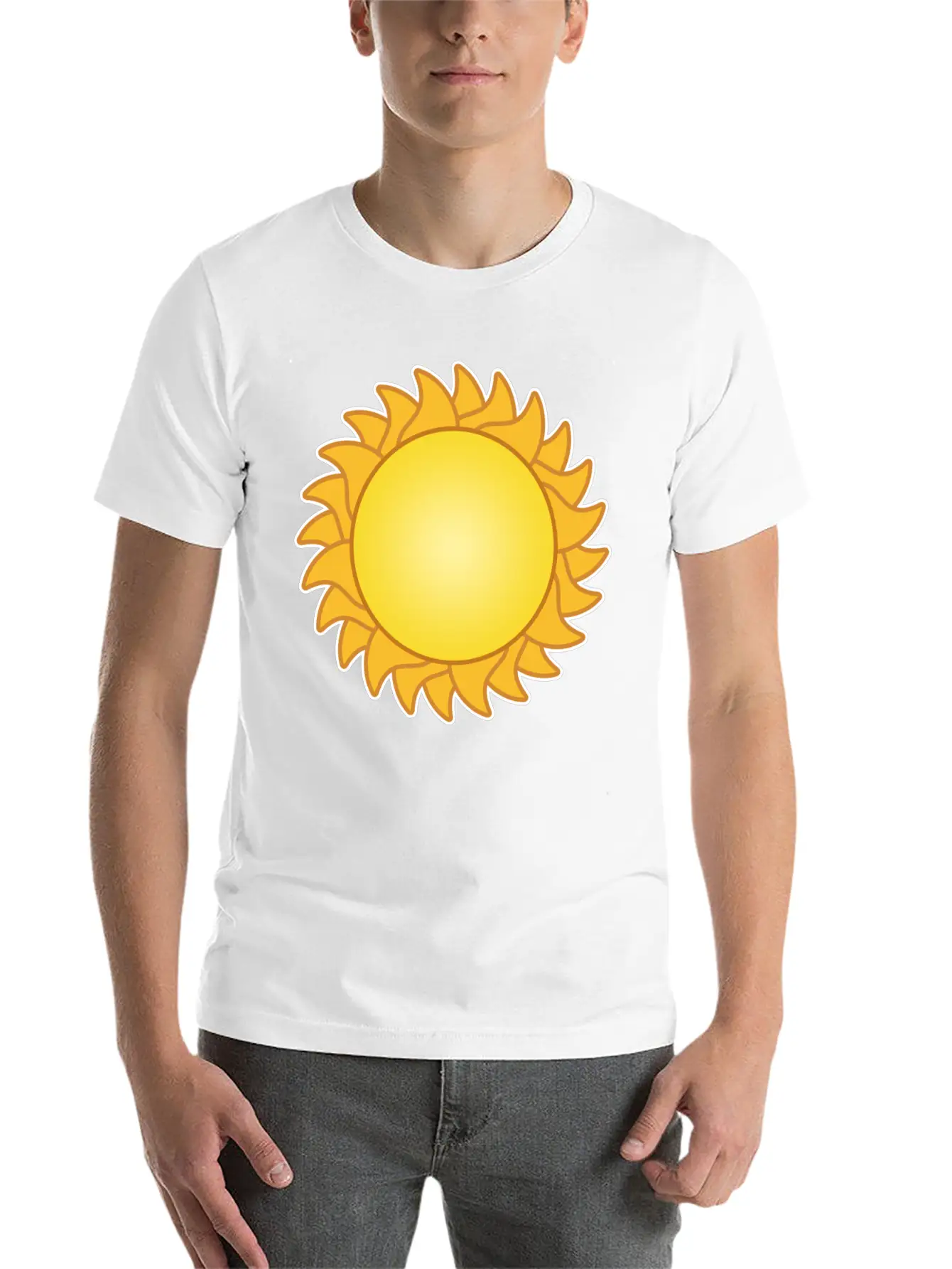 Sun Sol Sunset Sundown Sunbeams Sunshine Sunflower Lightweight Cotton T-Shirt – Daily Comfort Graphic Shirt