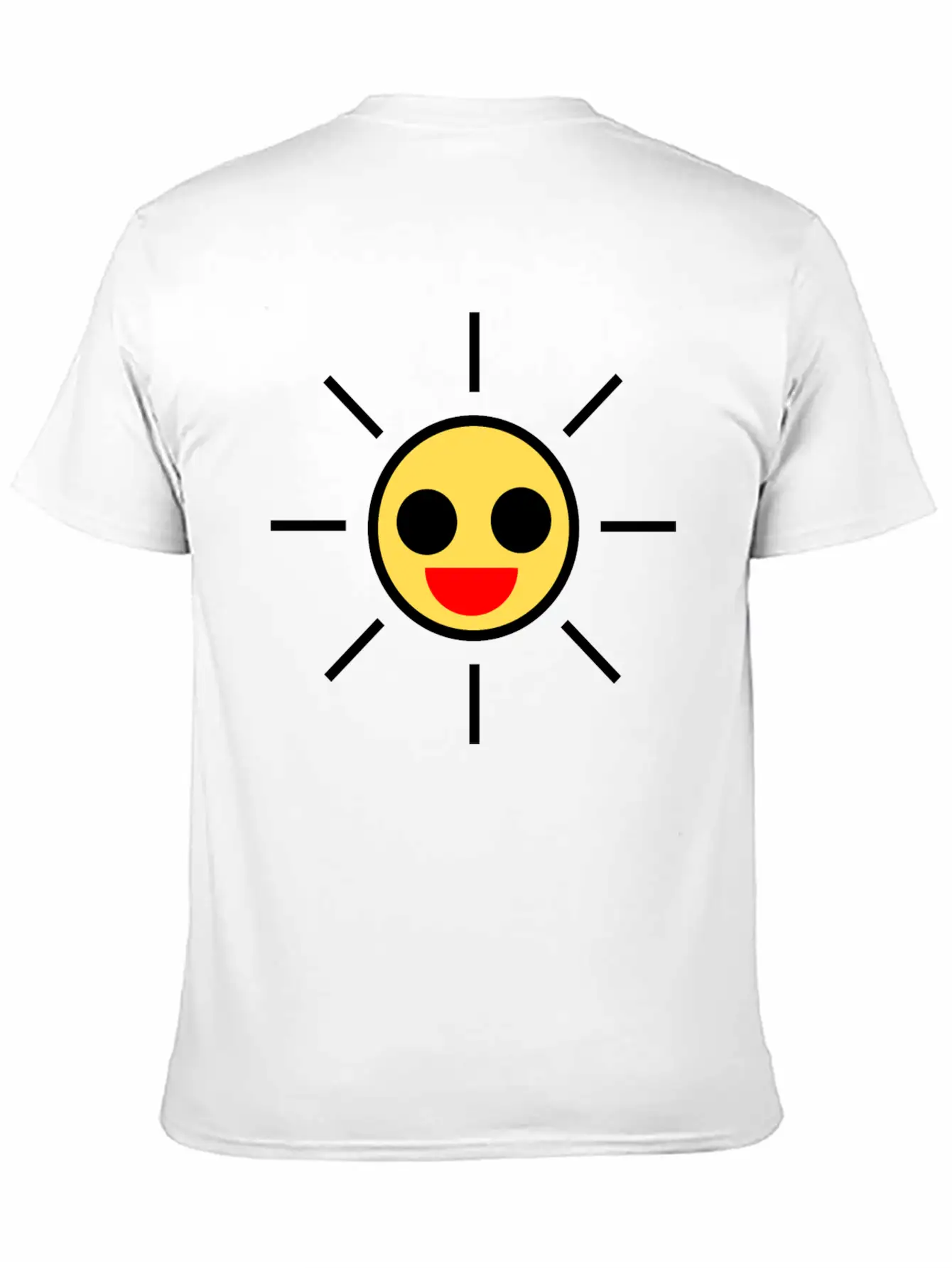 SUN Yellow Basic Graphic T-Shirt – Daily Comfort In Soft Cotton