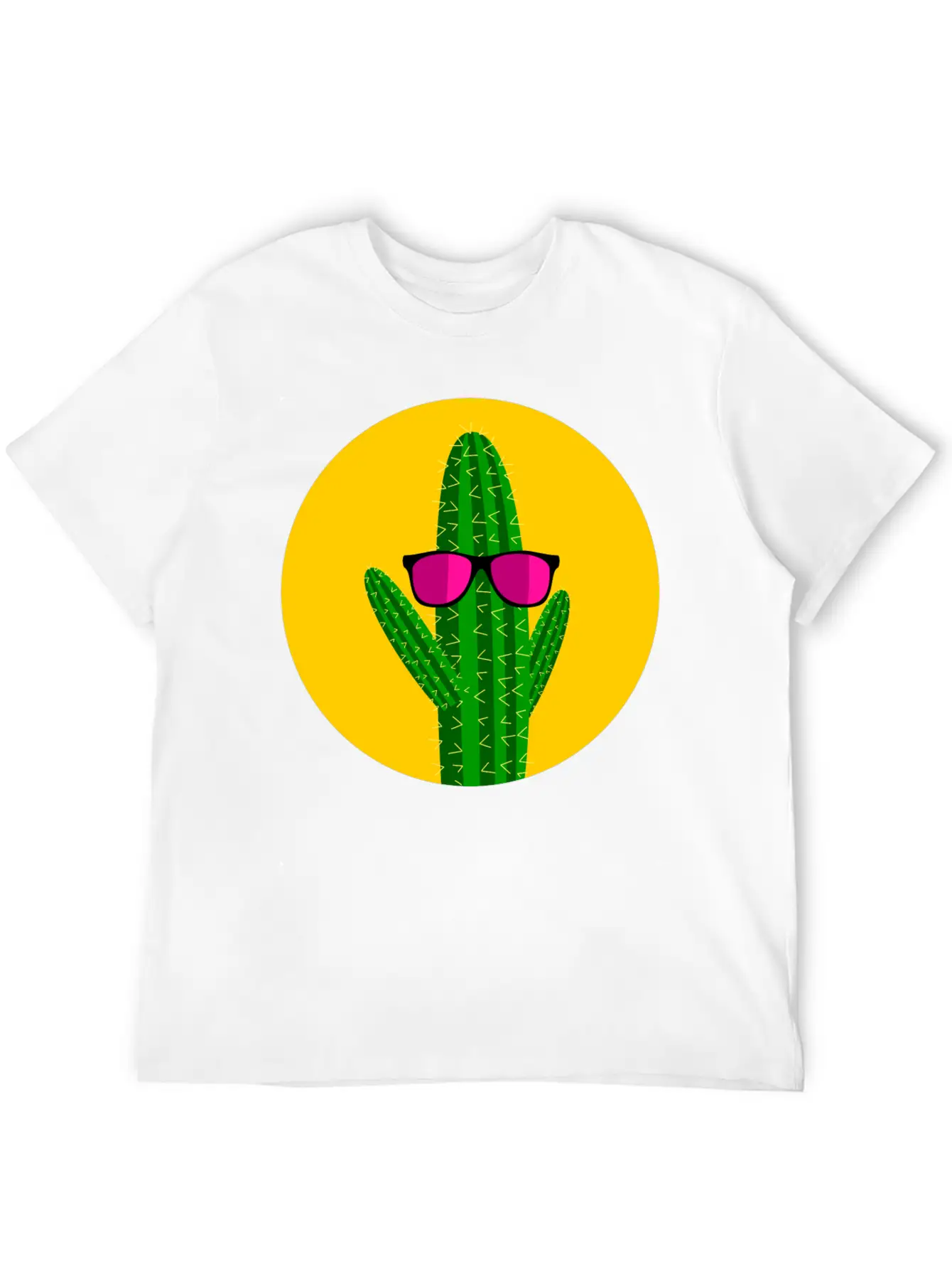 Sunbathing Cactus Essential Cotton Tee For Daily Outfits – Unisex Style