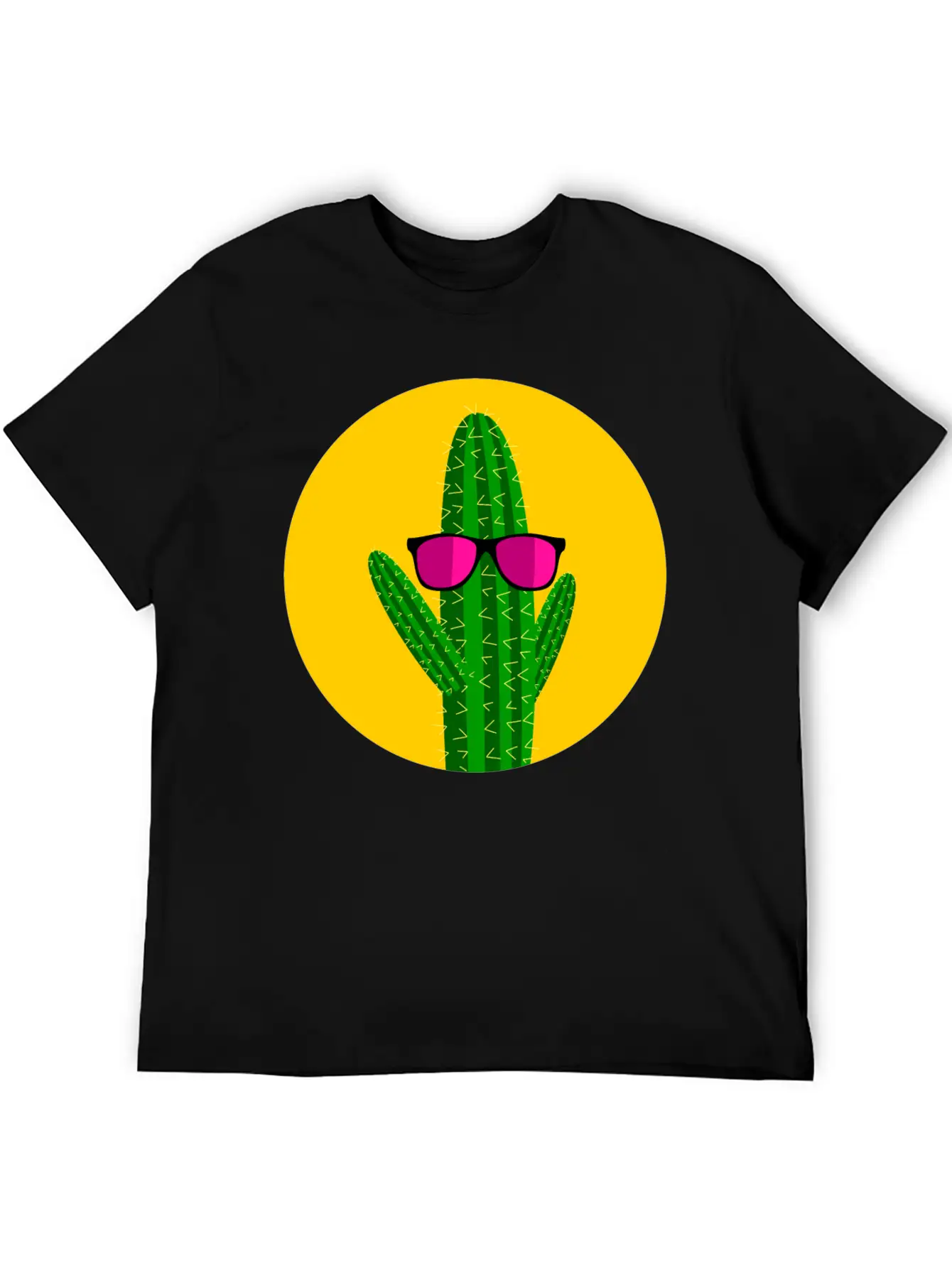 Sunbathing Cactus Essential Cotton Tee For Daily Outfits – Unisex Style