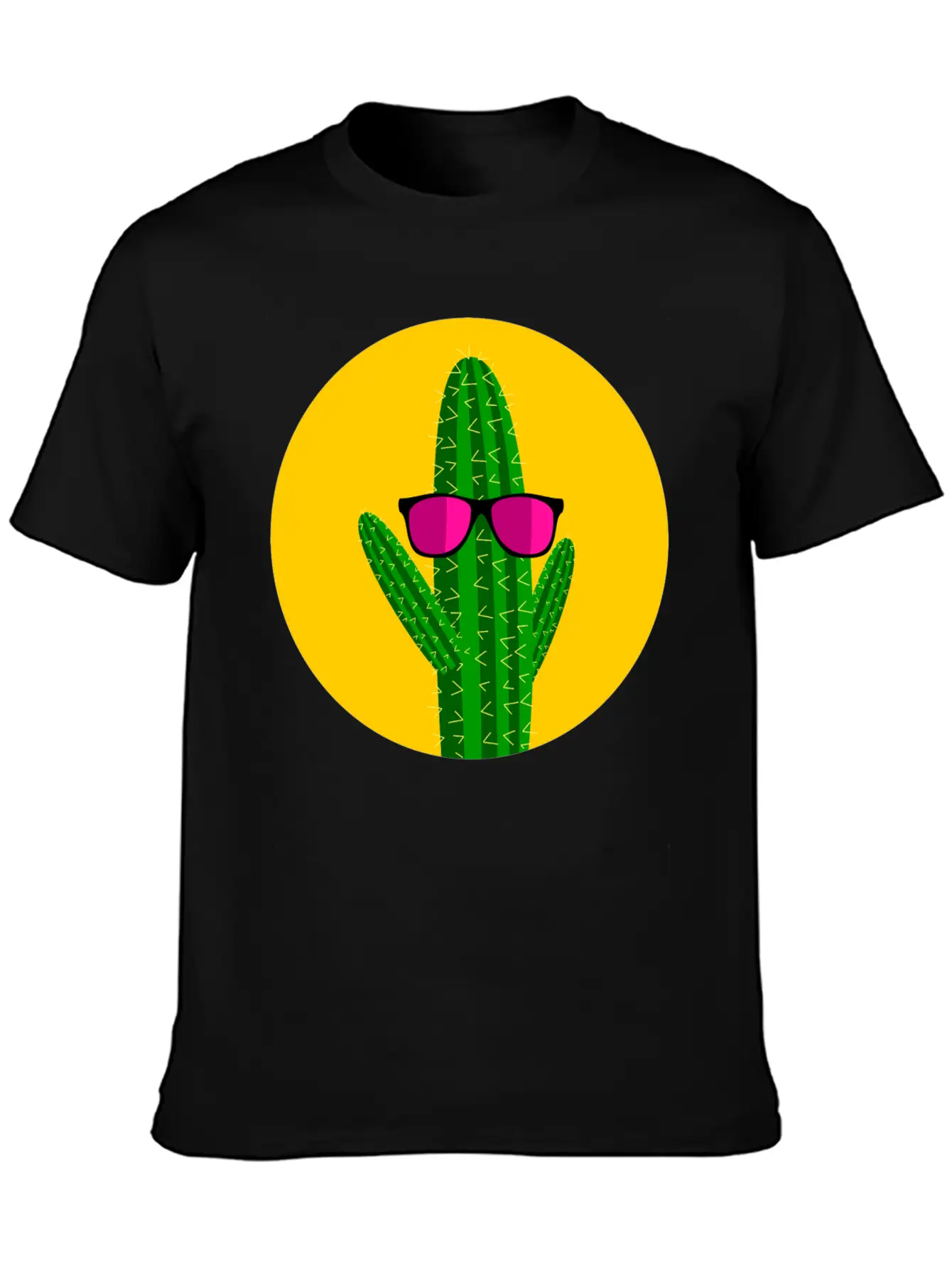 Sunbathing Cactus Essential Cotton Tee For Daily Outfits – Unisex Style