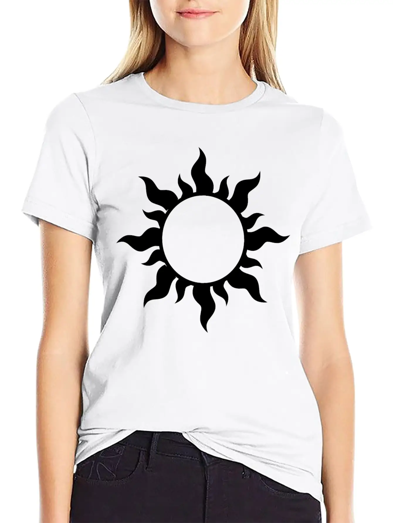 Sunburst Solar Eclipse Modern Fit Casual T-Shirt – Clean And Versatile Design