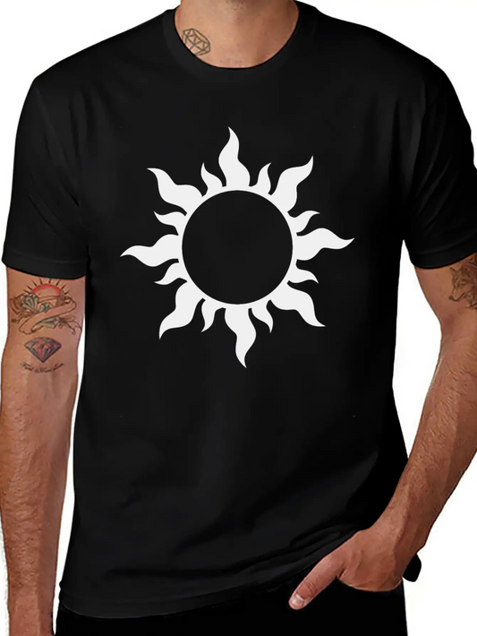 Sunburst Solar Eclipse Unisex Casual T-Shirt – Clean Design For Daily Comfort