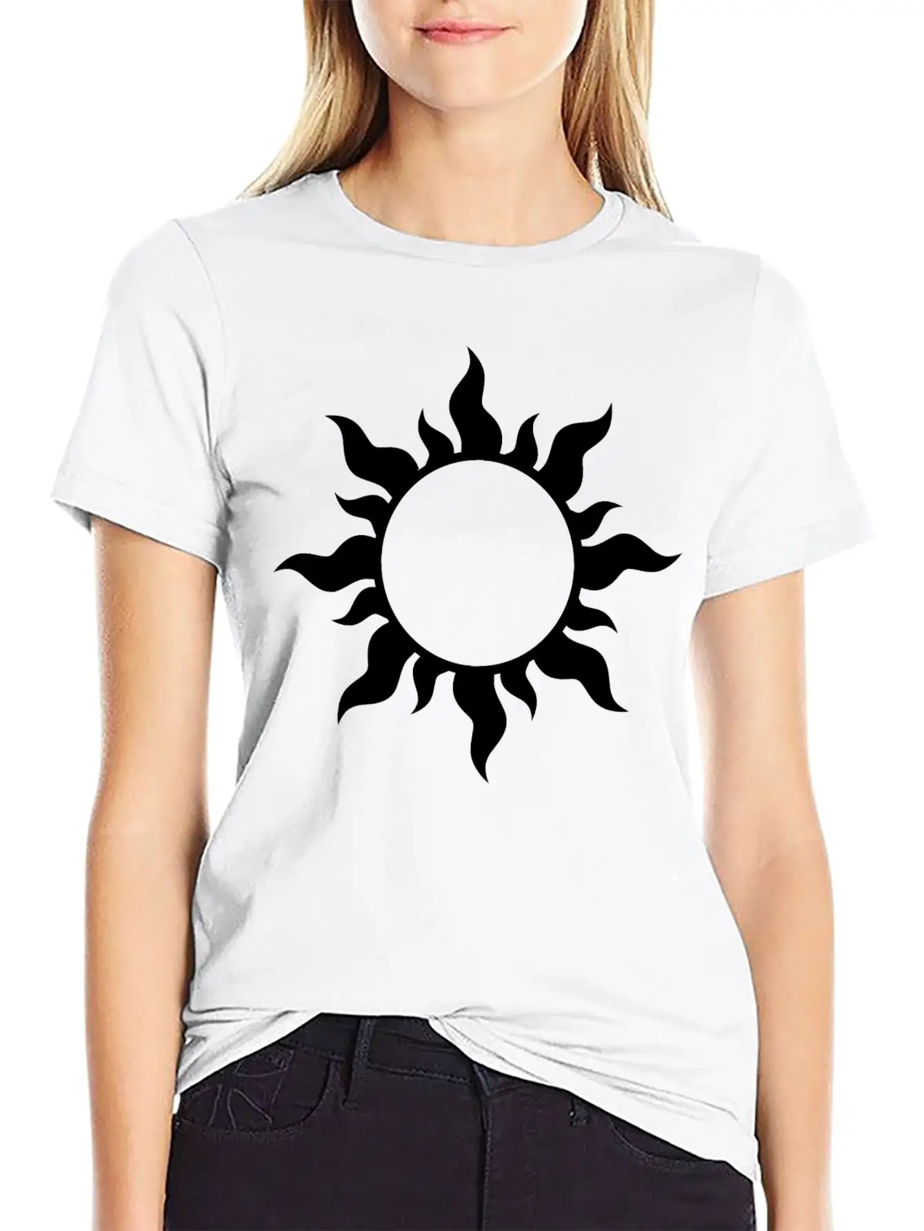 Sunburst Solar Eclipse Unisex Casual T-Shirt – Clean Design For Daily Comfort