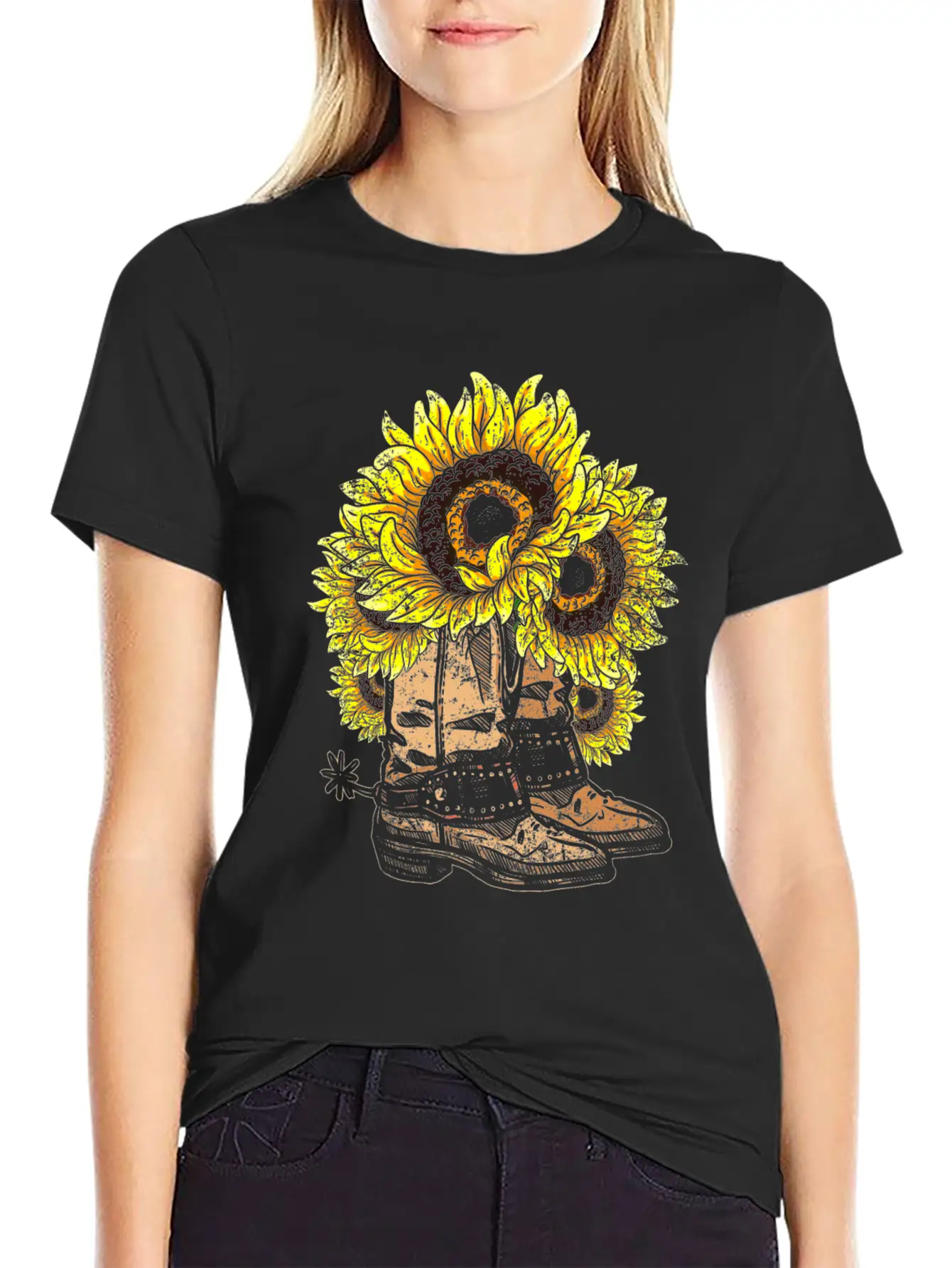 Sunflower Basic Graphic T-Shirt – Daily Comfort In Soft Cotton