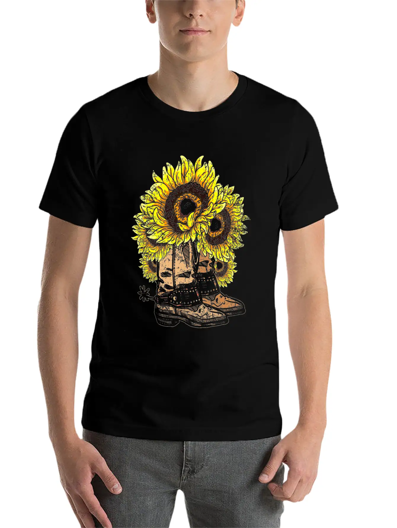 Sunflower Basic Graphic T-Shirt – Daily Comfort In Soft Cotton
