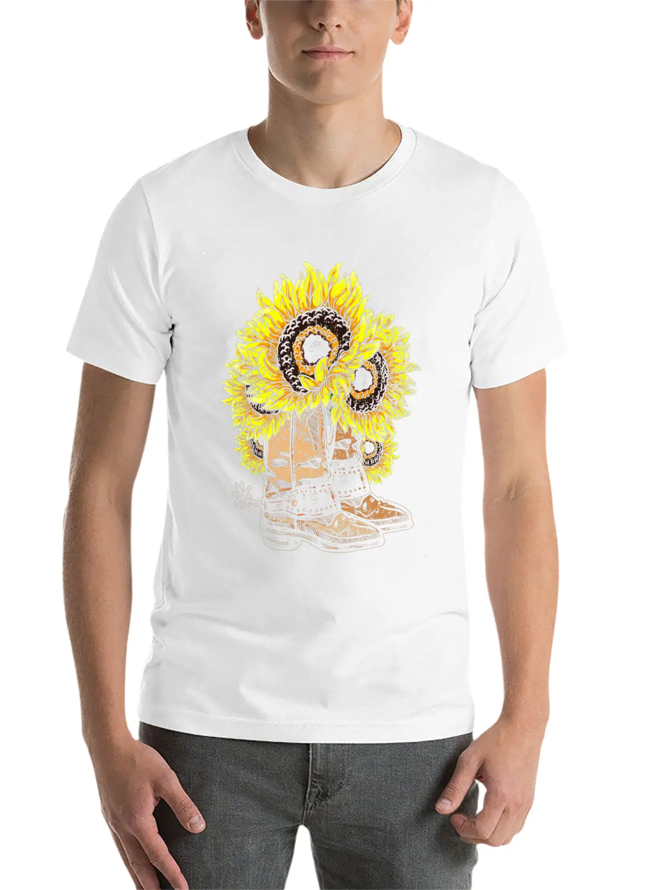 Sunflower Basic Graphic T-Shirt – Daily Comfort In Soft Cotton