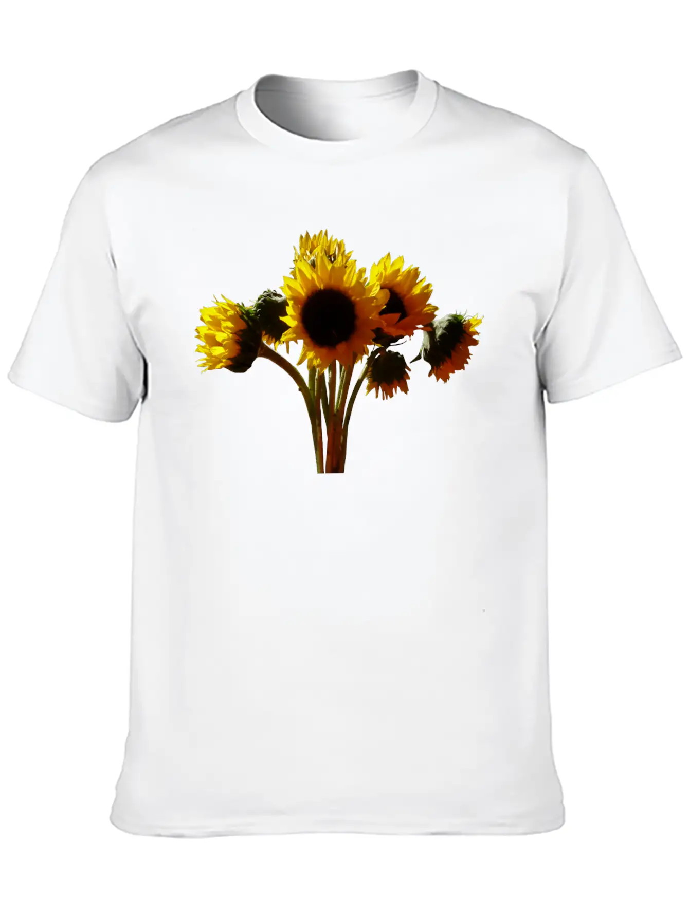 Sunflower Bouquet Unisex Casual T-Shirt – Clean Design For Daily Comfort
