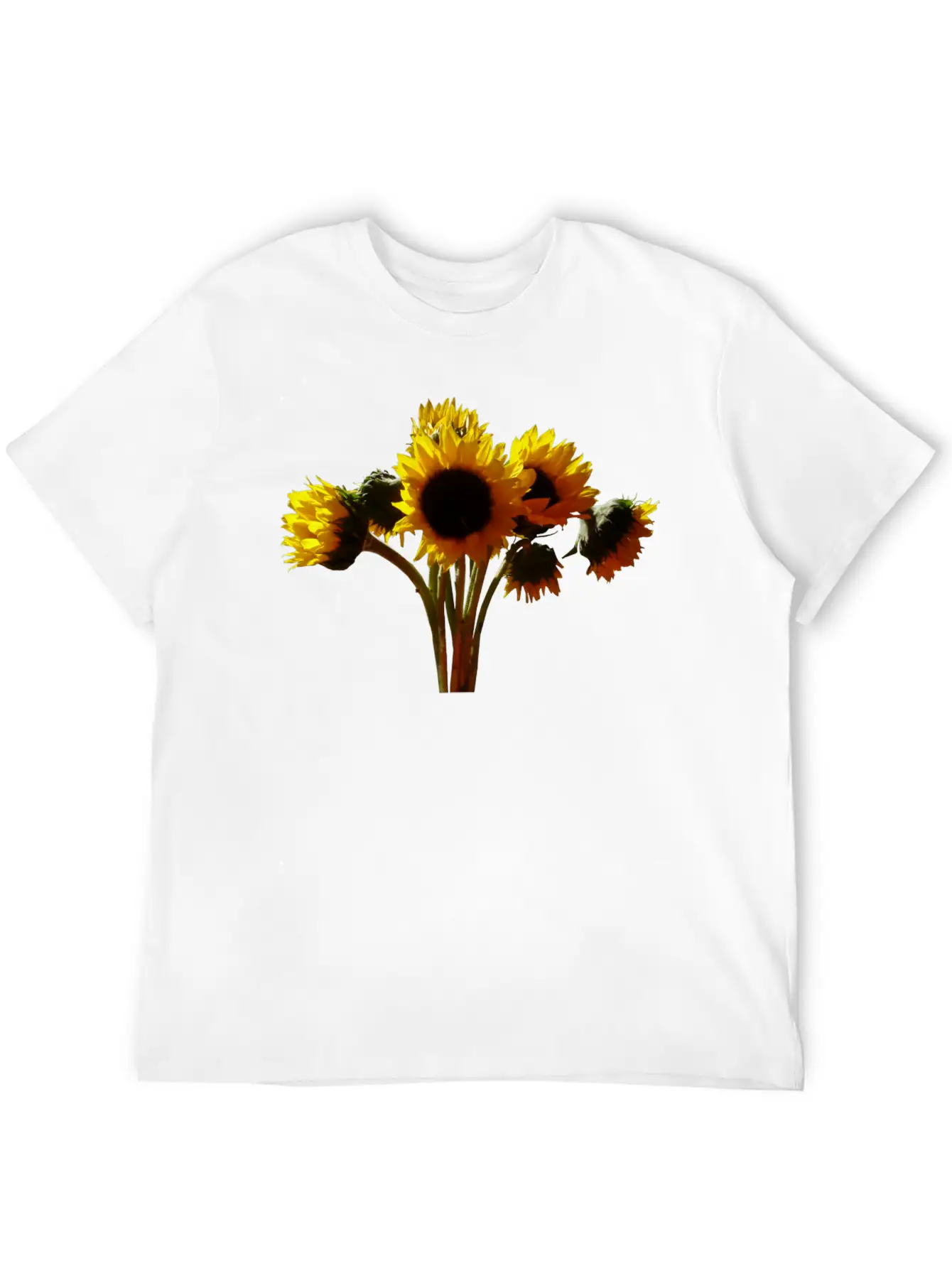 Sunflower Bouquet Unisex Casual T-Shirt – Clean Design For Daily Comfort