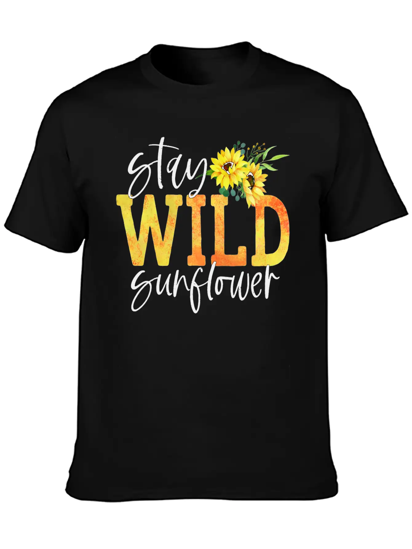 Sunflower Power Relaxed Everyday Tee – Lightweight And Durable Cotton
