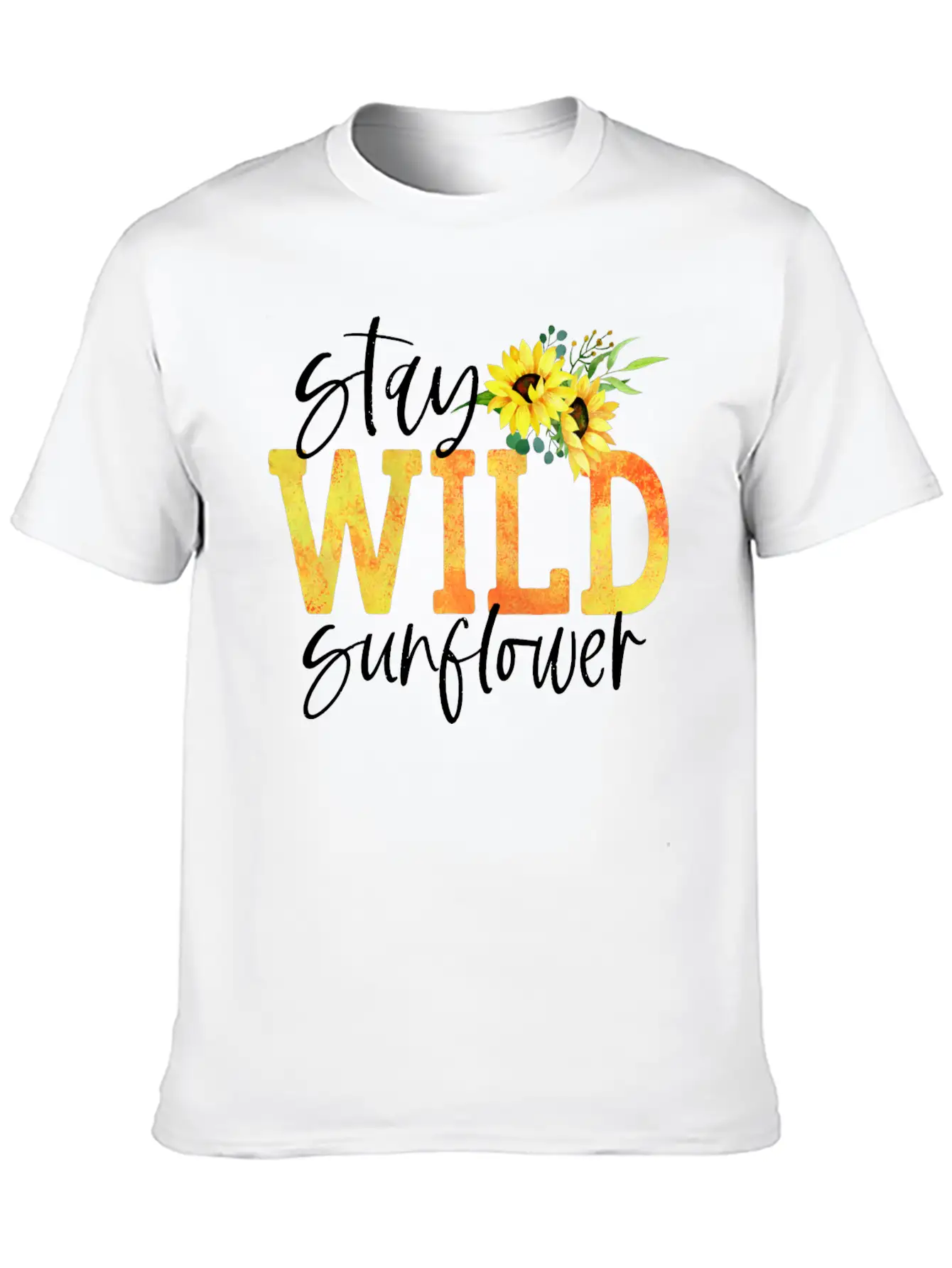 Sunflower Power Relaxed Everyday Tee – Lightweight And Durable Cotton