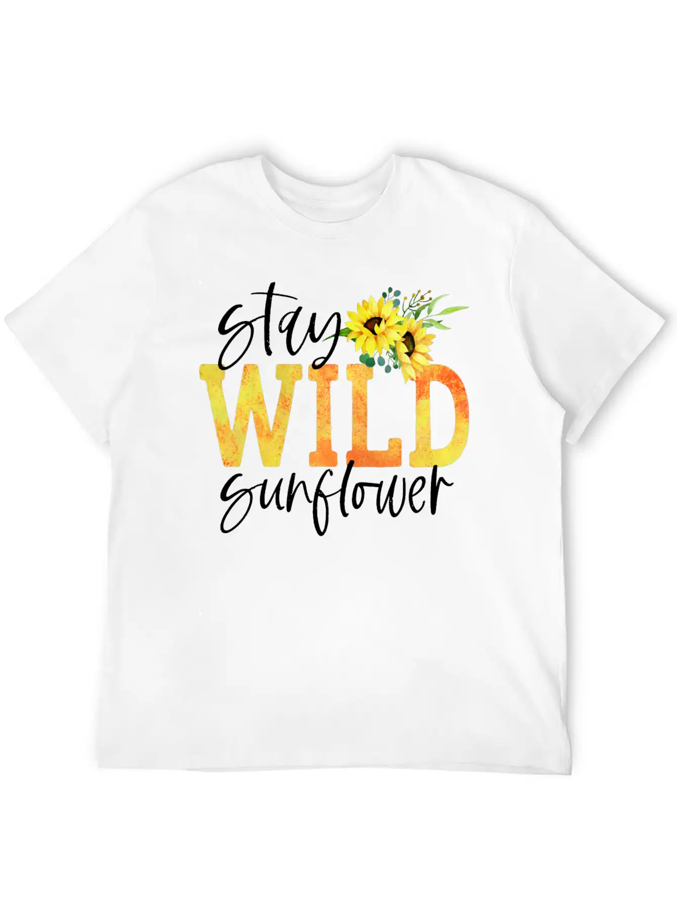 Sunflower Power Relaxed Everyday Tee – Lightweight And Durable Cotton