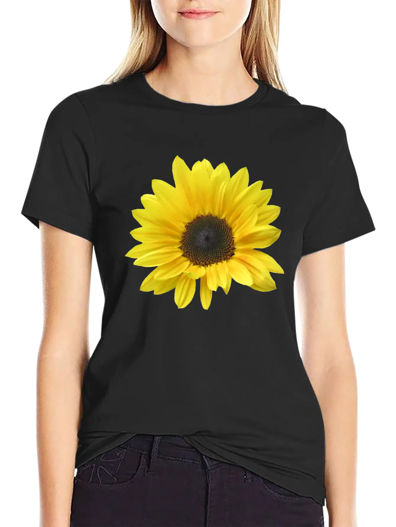 Sunflower, Sunflowers, Bloom, Floral, Flowery Unisex Casual T-Shirt – Clean Design For Daily Comfort