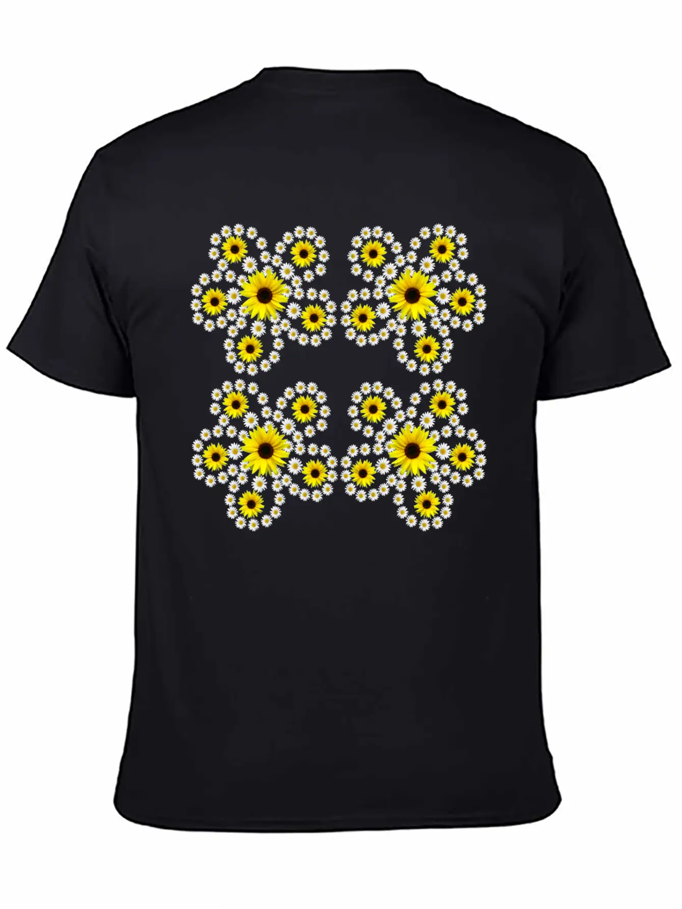 Sunflowers Daisies Blossom Floral Daisy Pattern Relaxed Everyday Tee – Lightweight And Durable Cotton