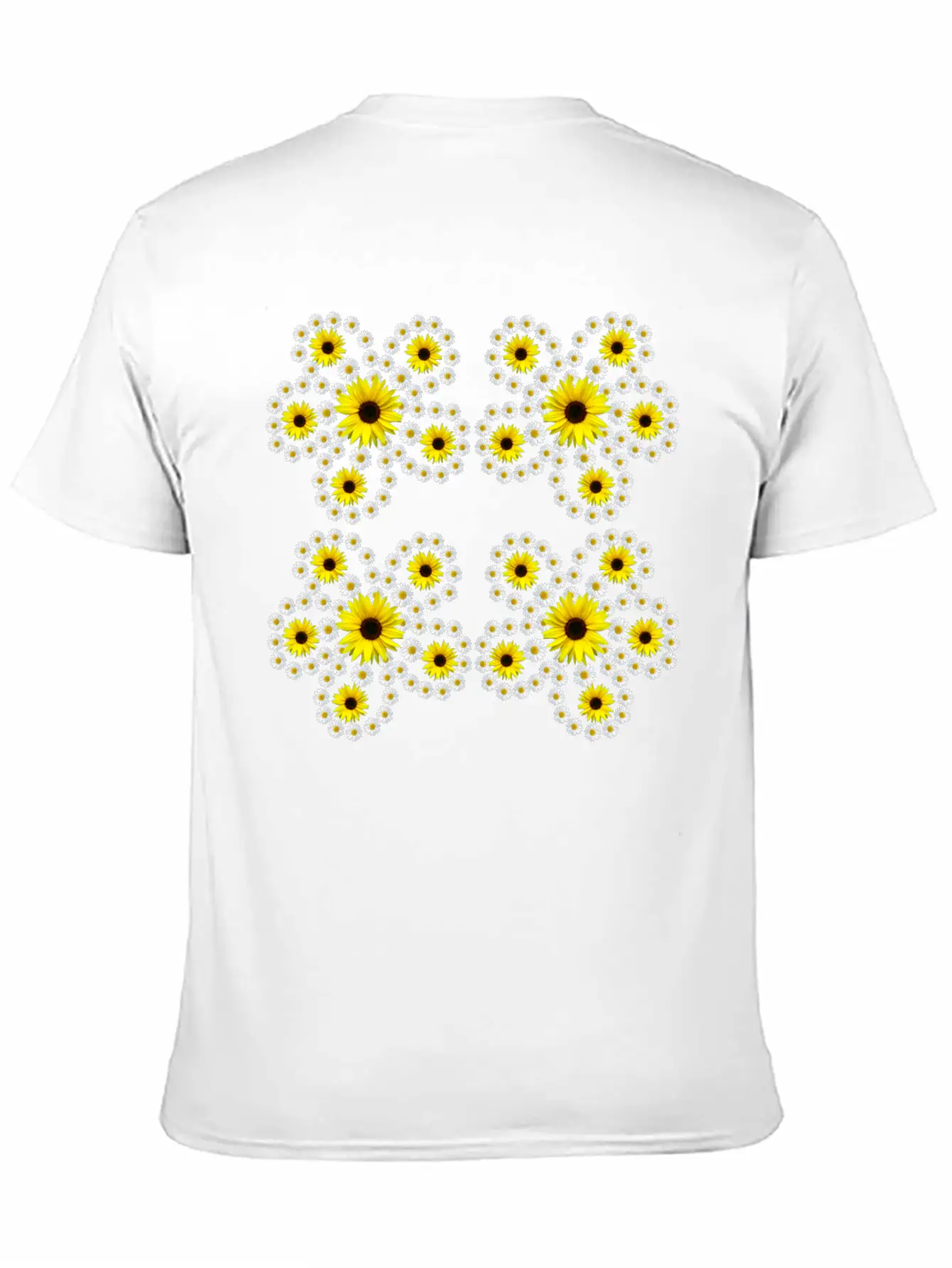 Sunflowers Daisies Blossom Floral Daisy Pattern Relaxed Everyday Tee – Lightweight And Durable Cotton