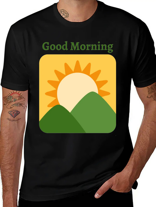 Sunrise Basic Graphic T-Shirt – Daily Comfort In Soft Cotton