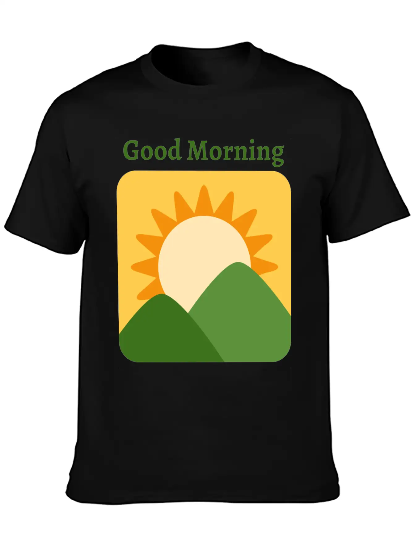 Sunrise Basic Graphic T-Shirt – Daily Comfort In Soft Cotton