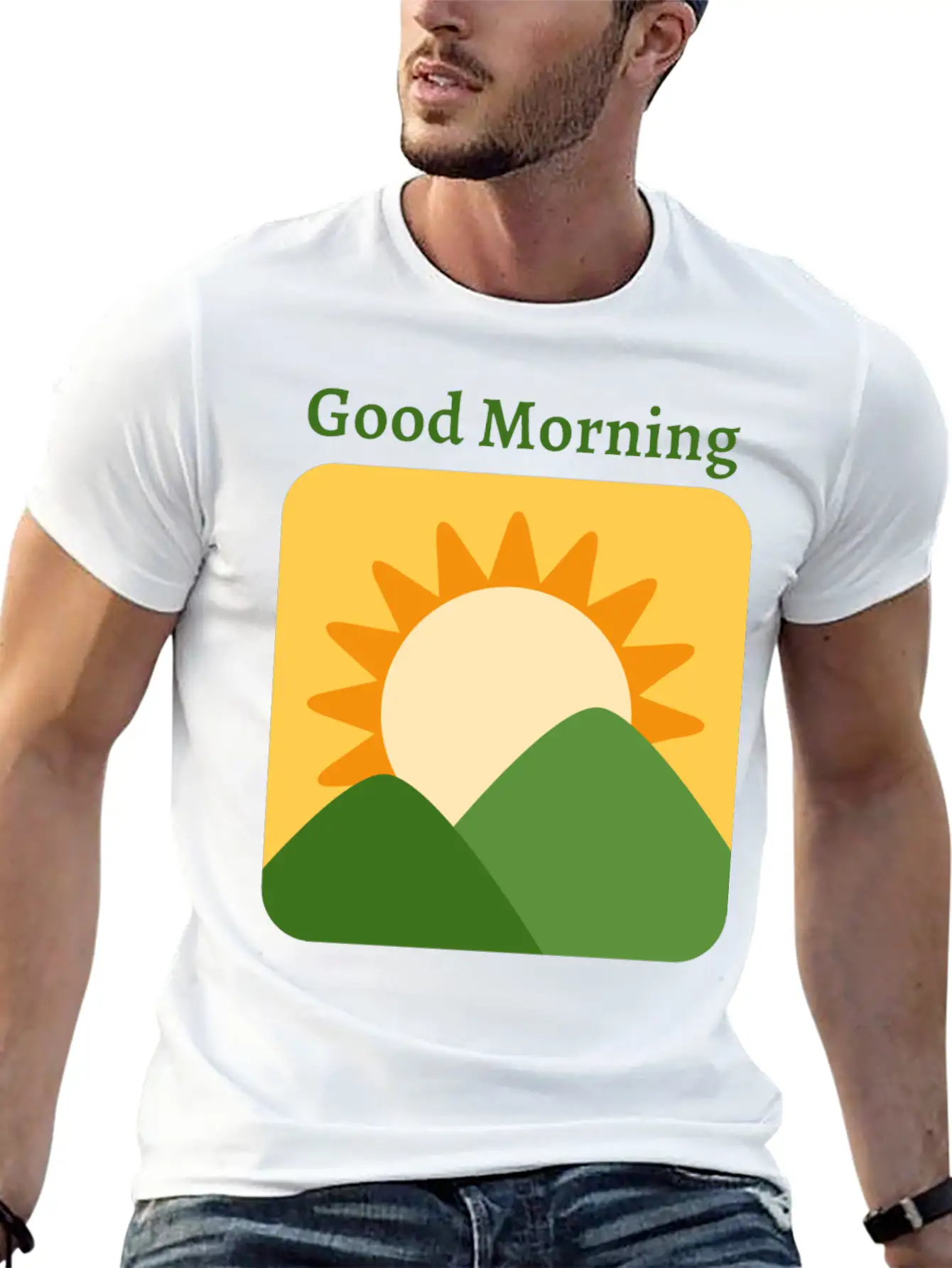 Sunrise Basic Graphic T-Shirt – Daily Comfort In Soft Cotton
