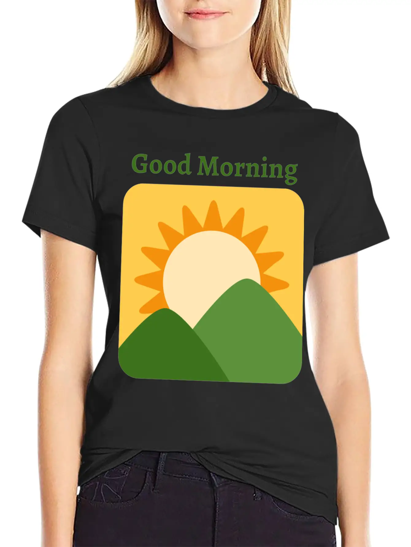 Sunrise Basic Graphic T-Shirt – Daily Comfort In Soft Cotton