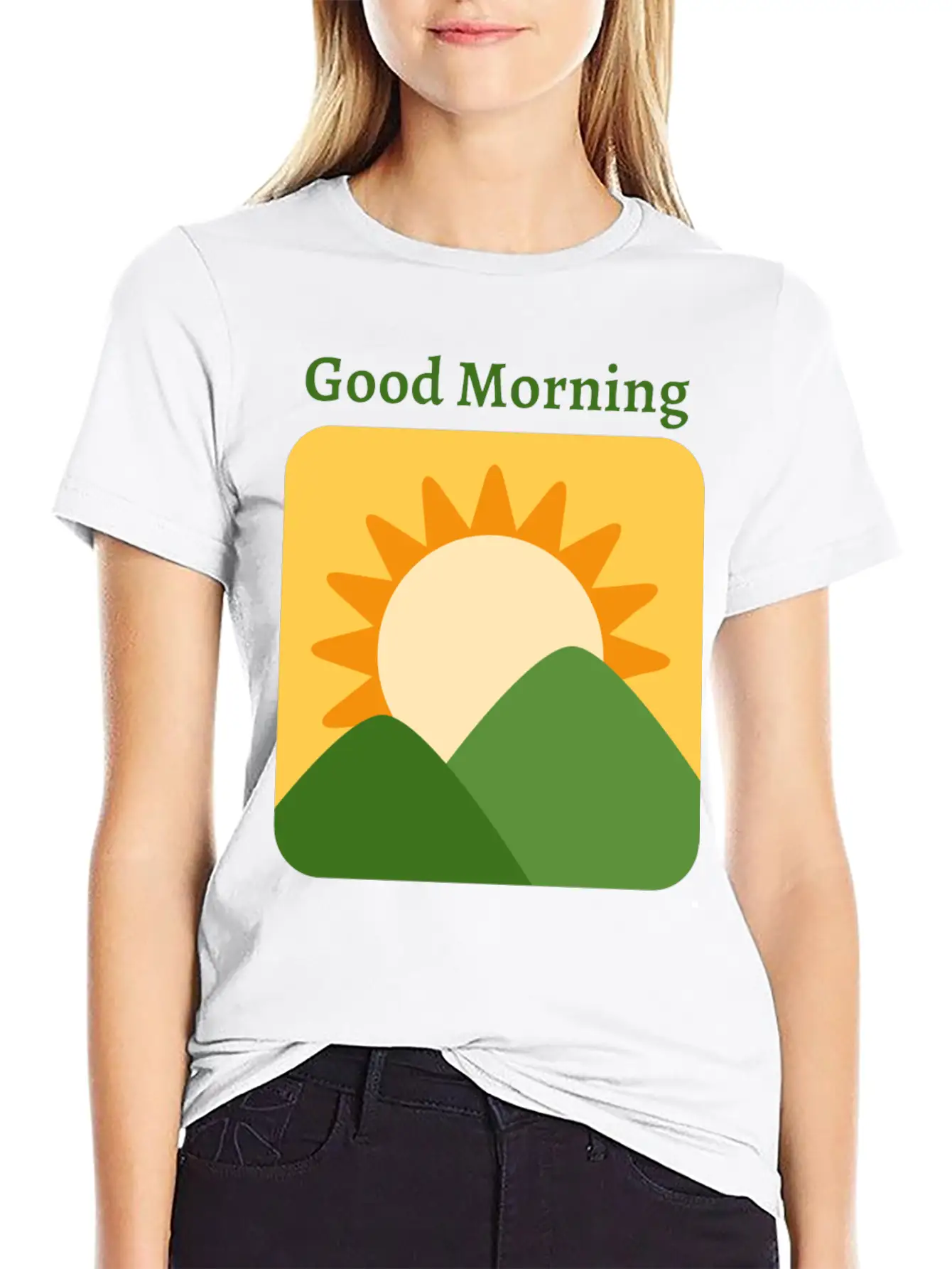 Sunrise Basic Graphic T-Shirt – Daily Comfort In Soft Cotton