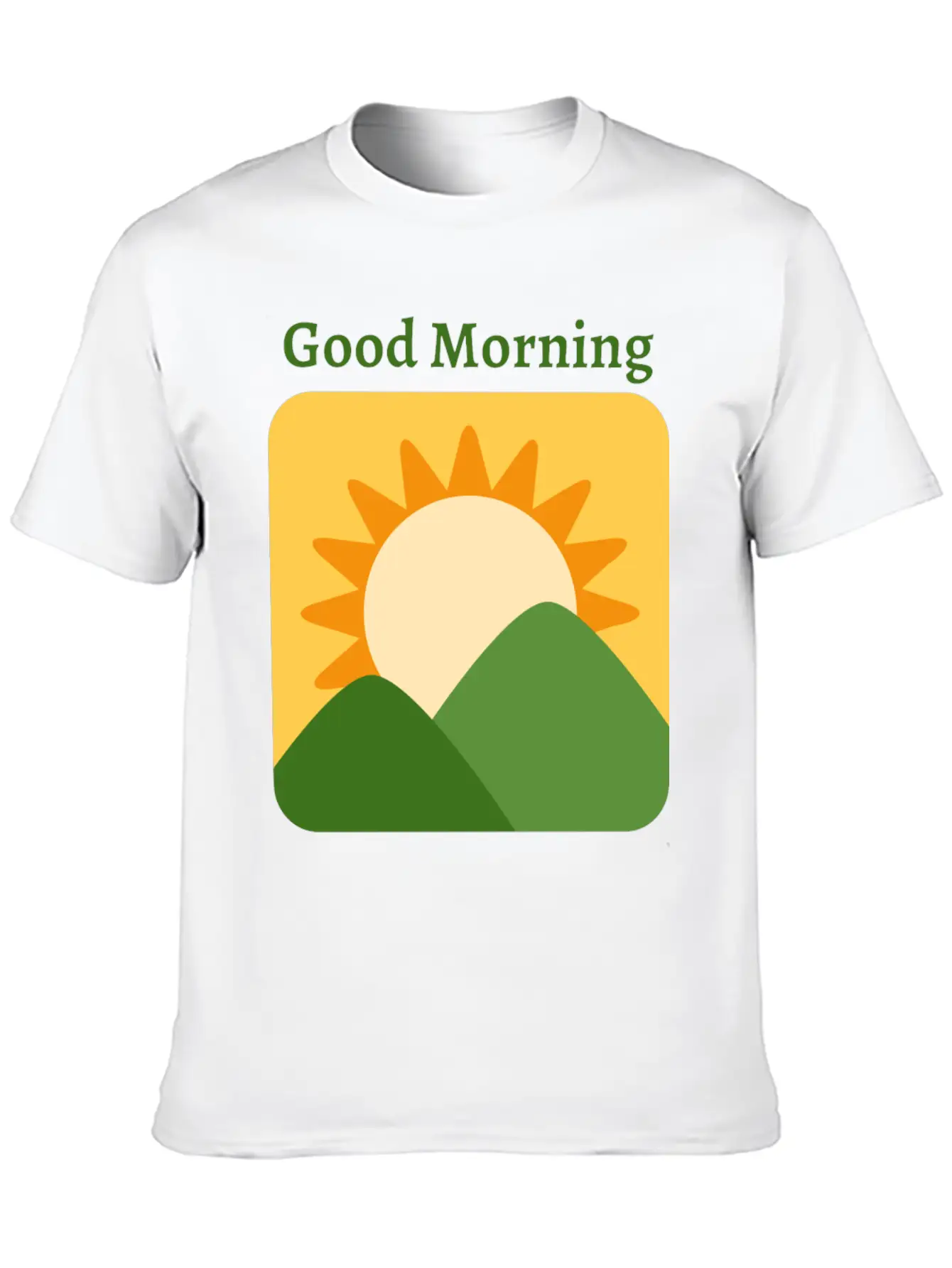 Sunrise Basic Graphic T-Shirt – Daily Comfort In Soft Cotton