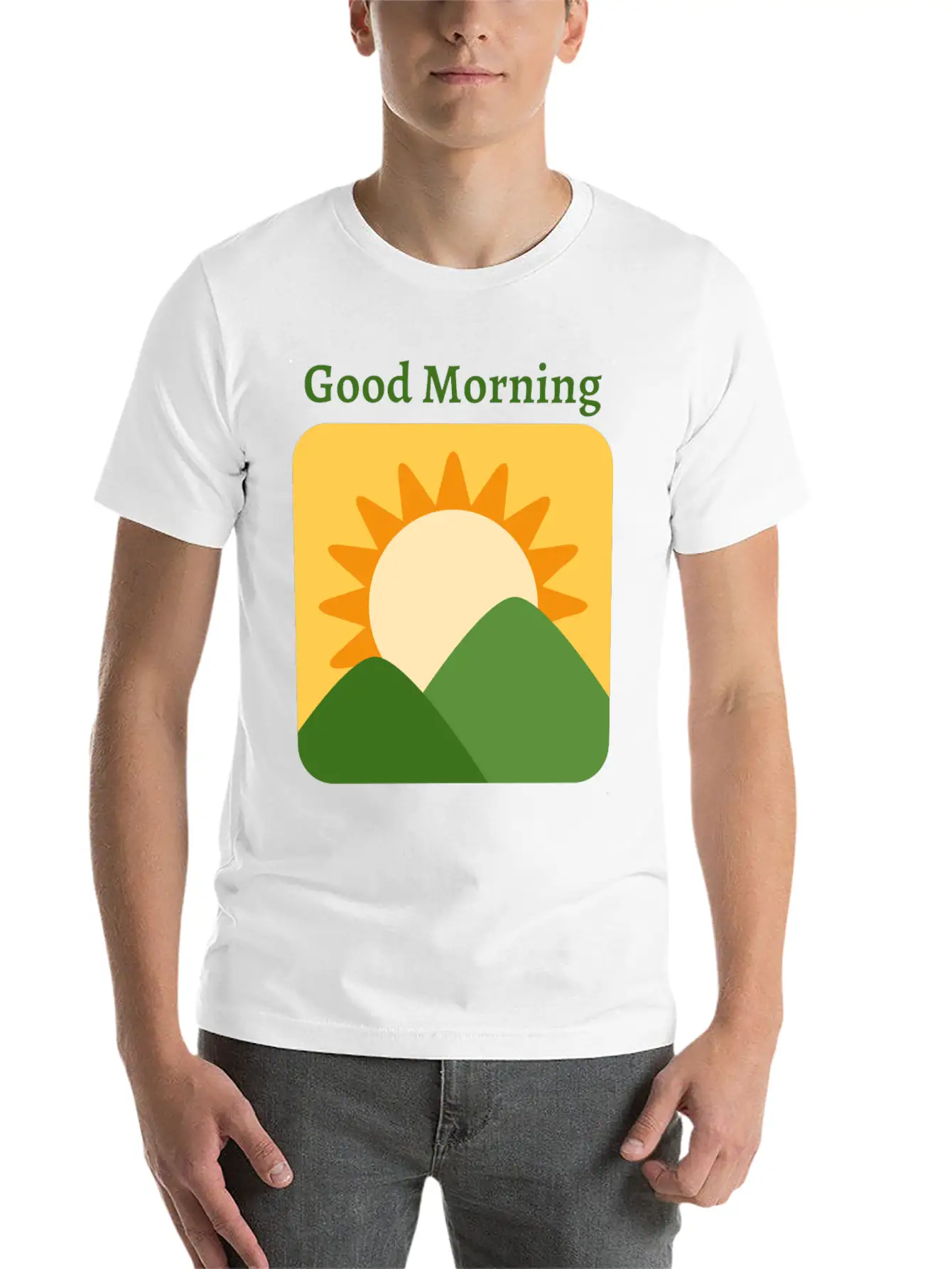 Sunrise Basic Graphic T-Shirt – Daily Comfort In Soft Cotton