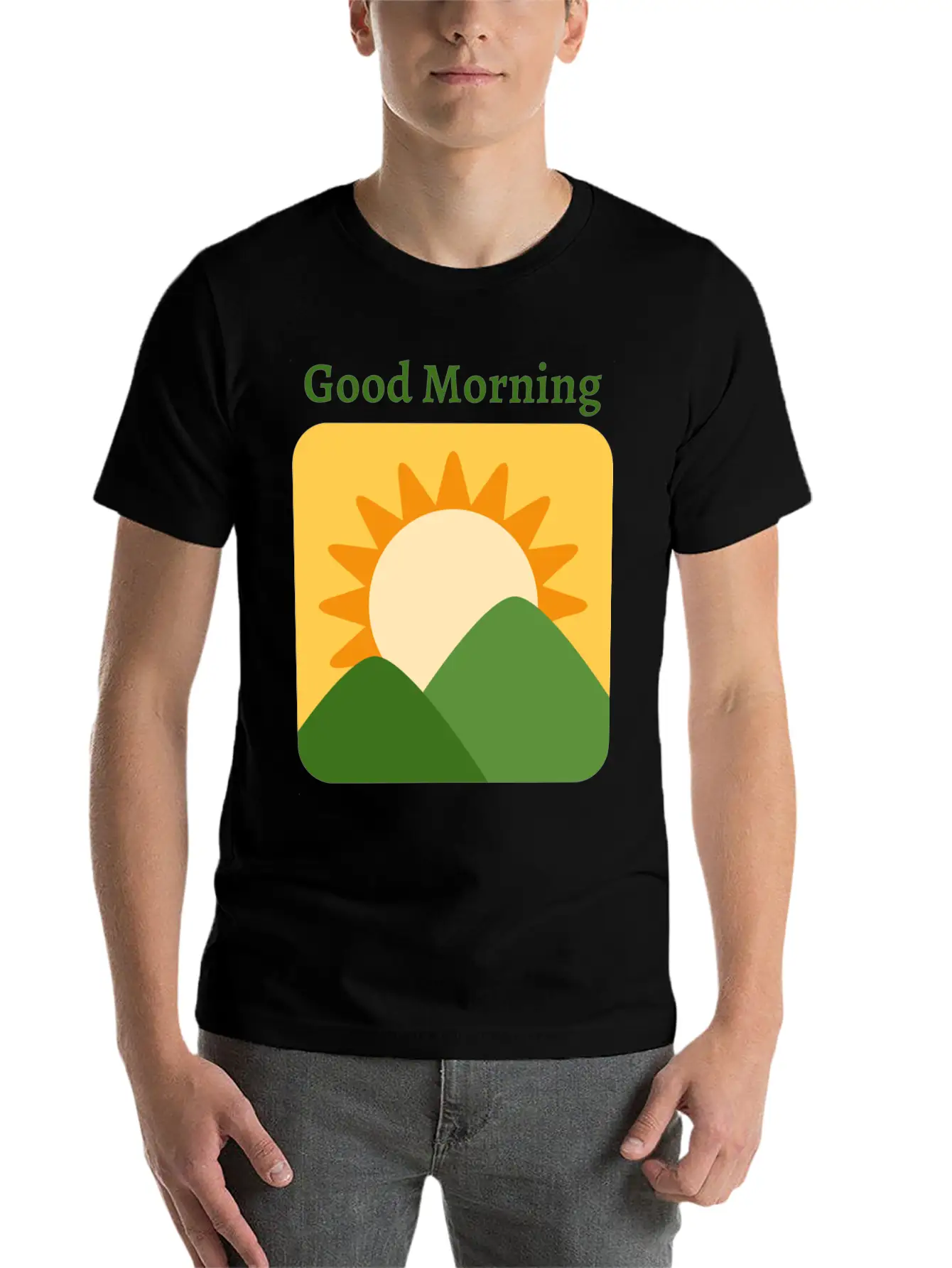Sunrise Basic Graphic T-Shirt – Daily Comfort In Soft Cotton