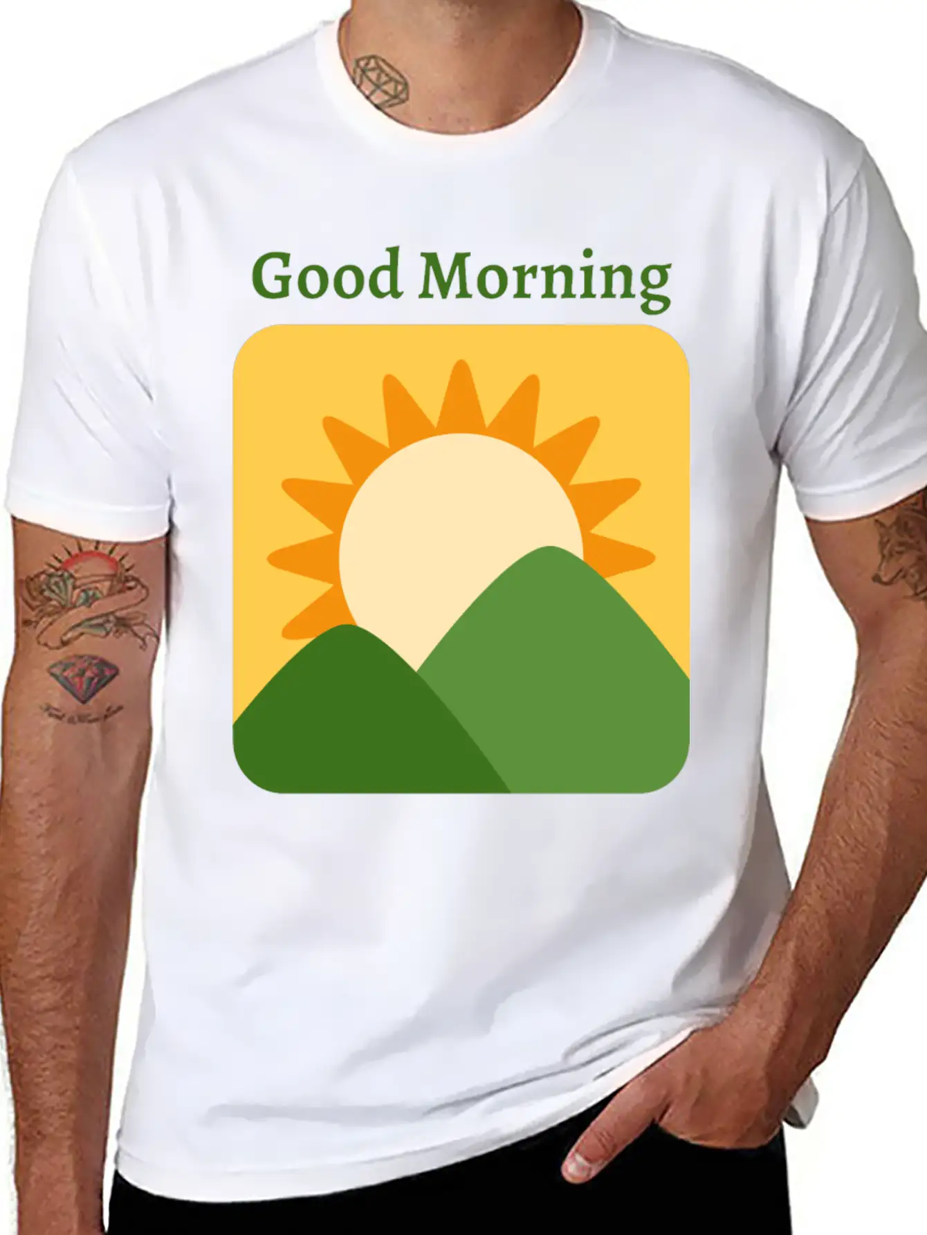 Sunrise Basic Graphic T-Shirt – Daily Comfort In Soft Cotton