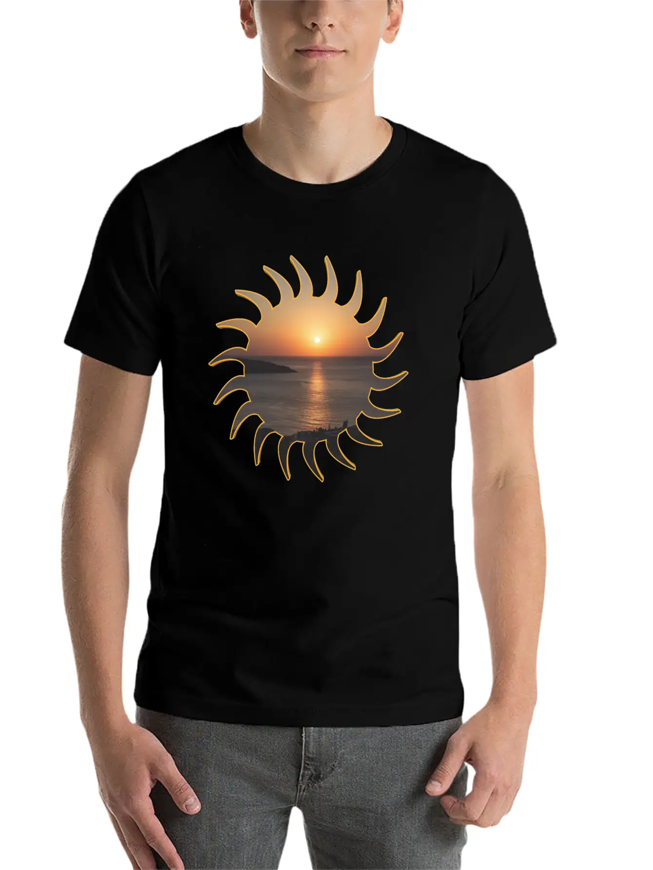 Sunrise Deluxe Lightweight Cotton T-Shirt – Daily Comfort Graphic Shirt