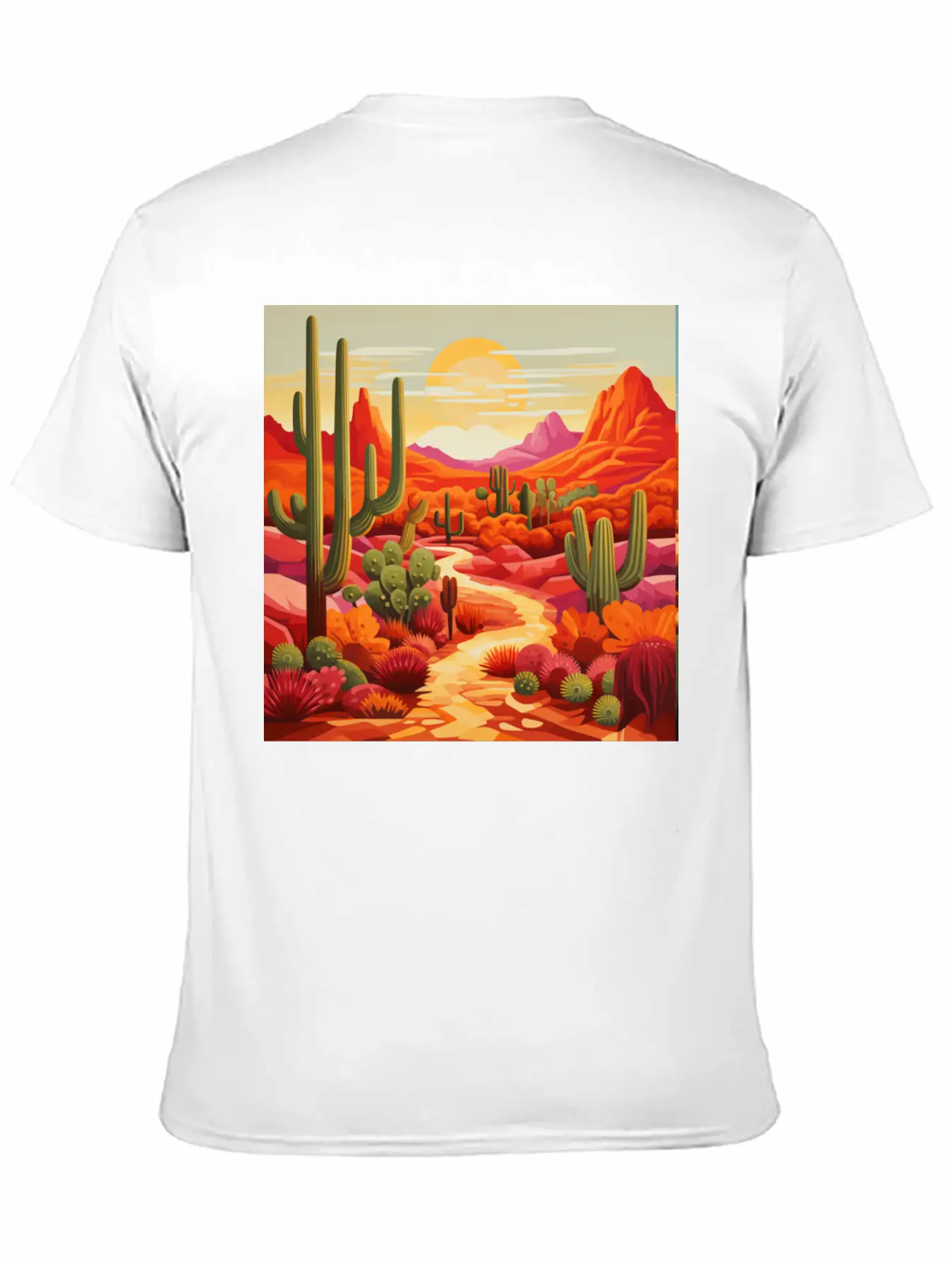 Sunrise In The South West Desert Modern Fit Casual T-Shirt ��� Clean And Versatile Design