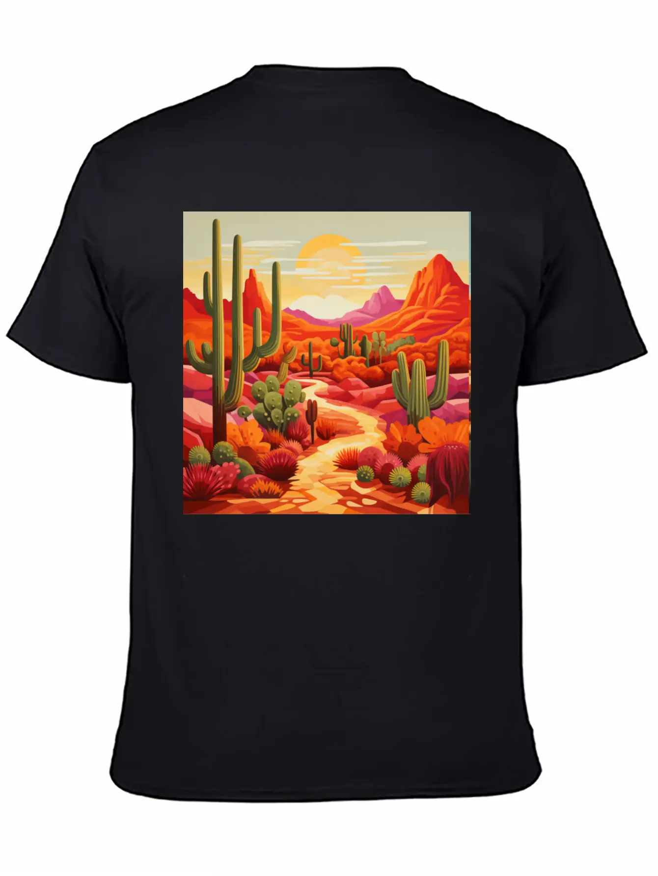 Sunrise In The South West Desert Modern Fit Casual T-Shirt ��� Clean And Versatile Design