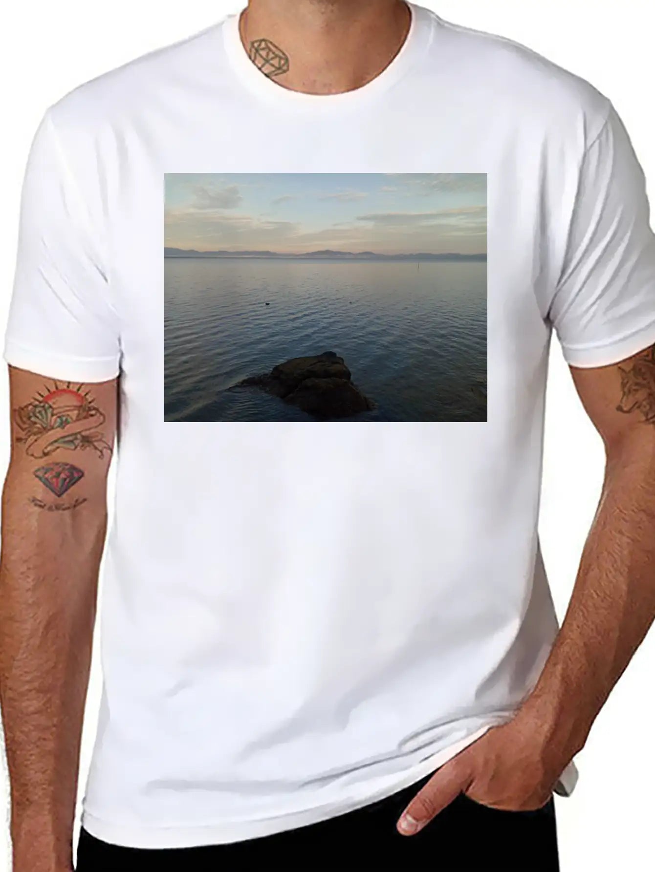 Sunrise Lightweight Cotton T-Shirt – Daily Comfort Graphic Shirt