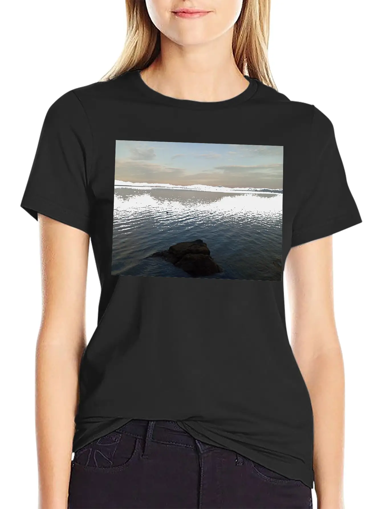 Sunrise Lightweight Cotton T-Shirt – Daily Comfort Graphic Shirt
